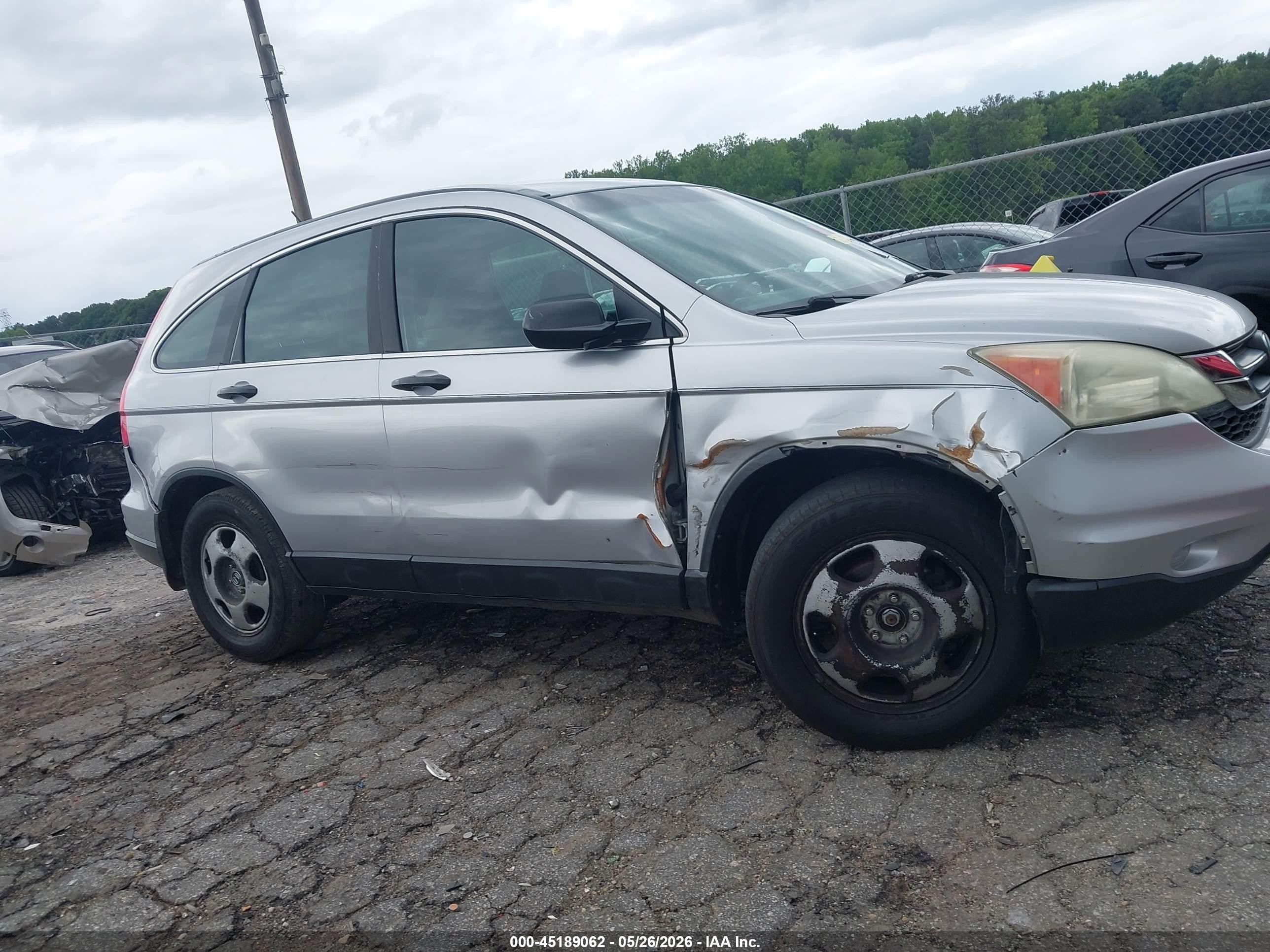 2010 Honda Cr-v Lx Silver vin: 5J6RE3H34AL022912