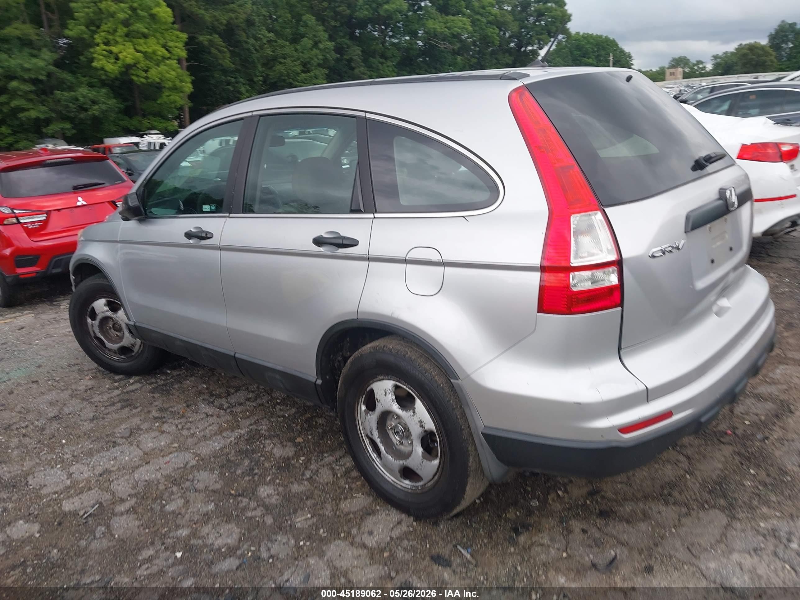 2010 Honda Cr-v Lx Silver vin: 5J6RE3H34AL022912