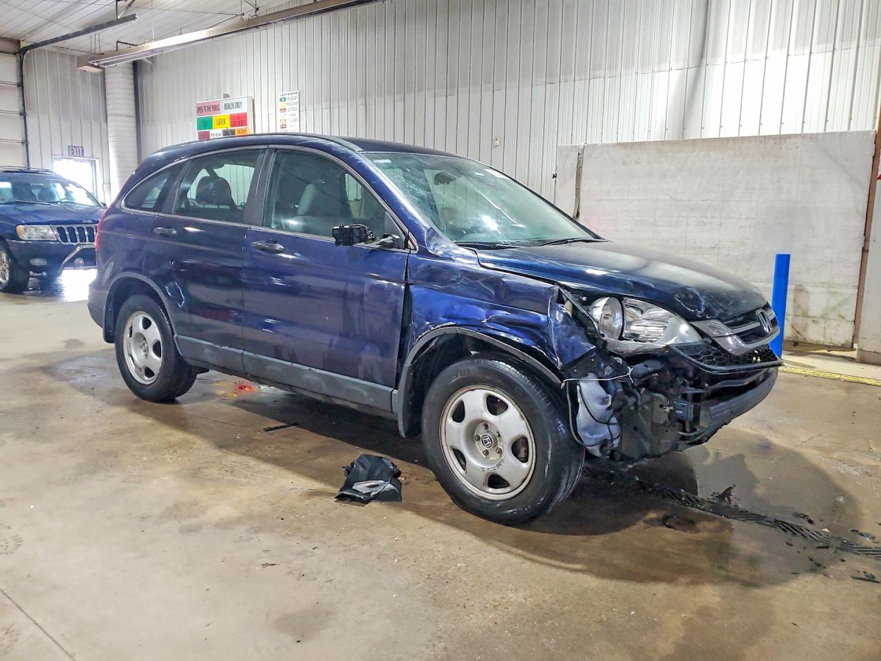 2011 Honda Cr-v Lx Blue vin: 5J6RE3H34BL002628