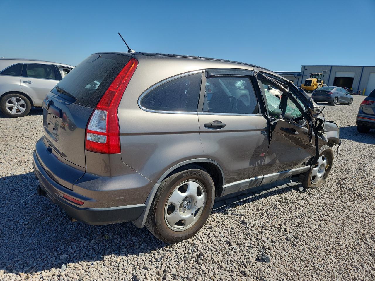 2010 Honda Cr-v Lx Gray vin: 5J6RE3H35AL010123