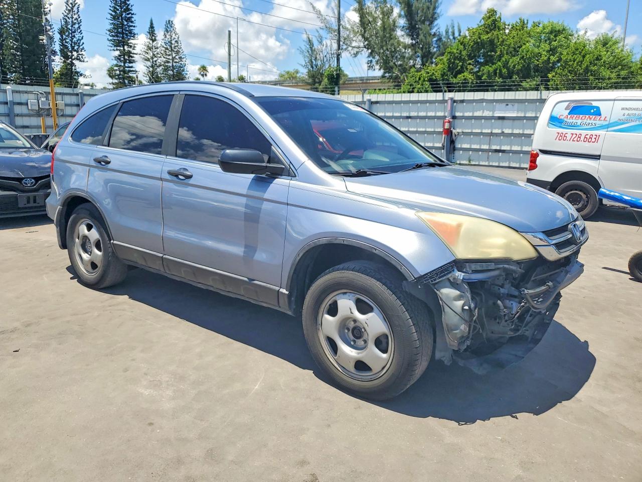 2010 Honda Cr-v Lx Blue vin: 5J6RE3H35AL013166