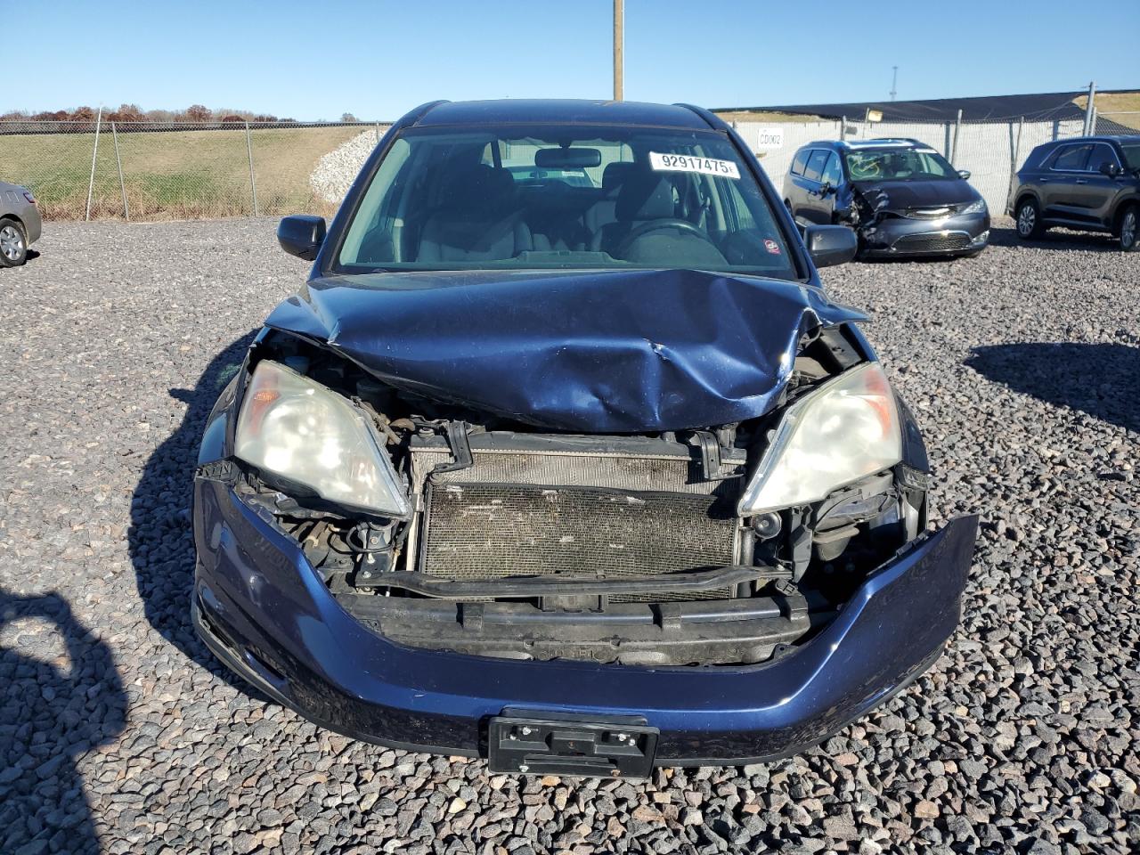 2010 Honda Cr-v Lx Blue vin: 5J6RE3H35AL016083