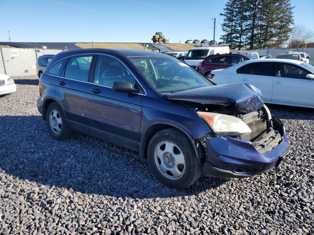 2010 Honda Cr-v Lx Blue vin: 5J6RE3H35AL016083