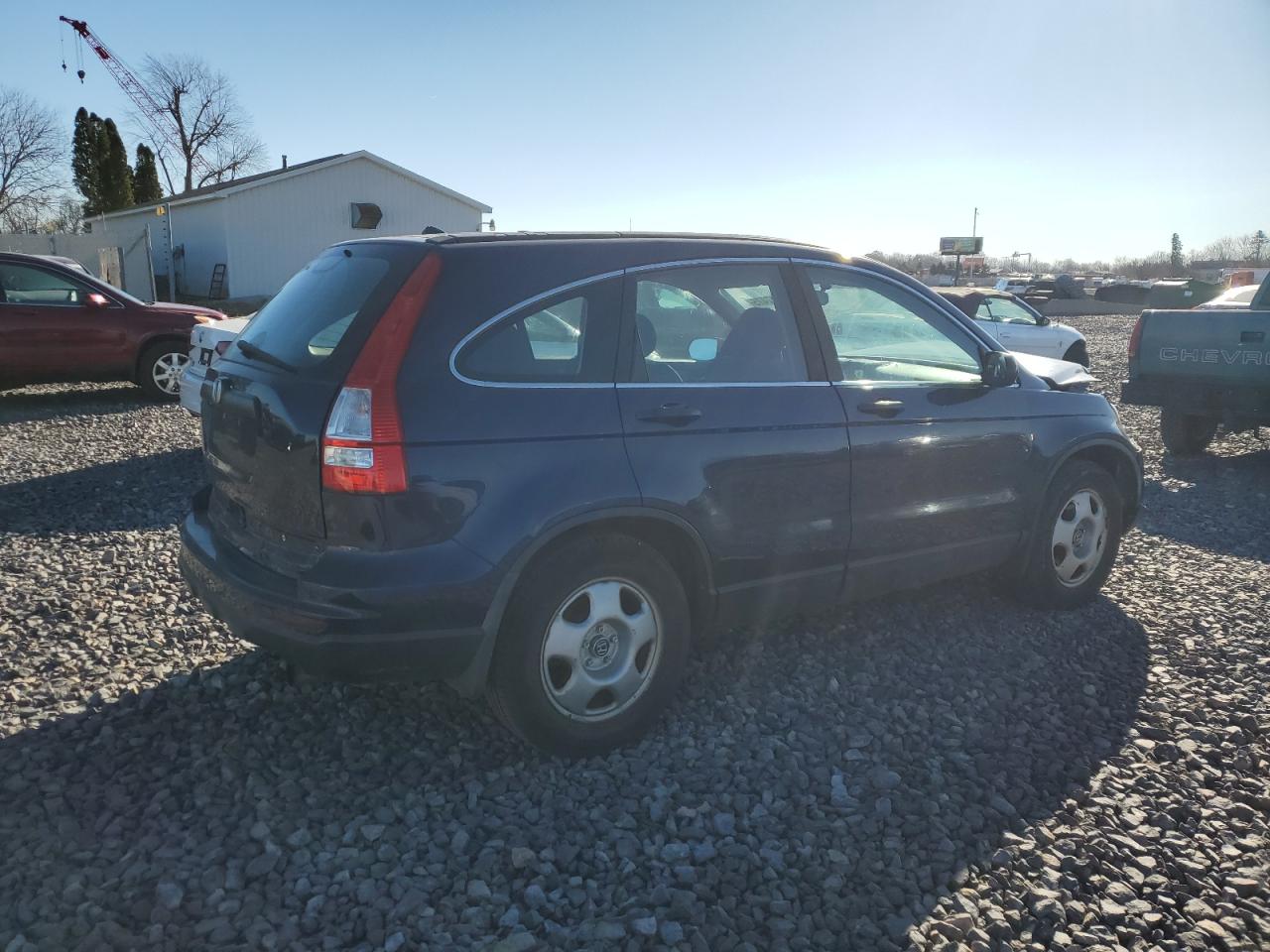 2010 Honda Cr-v Lx Blue vin: 5J6RE3H35AL016083