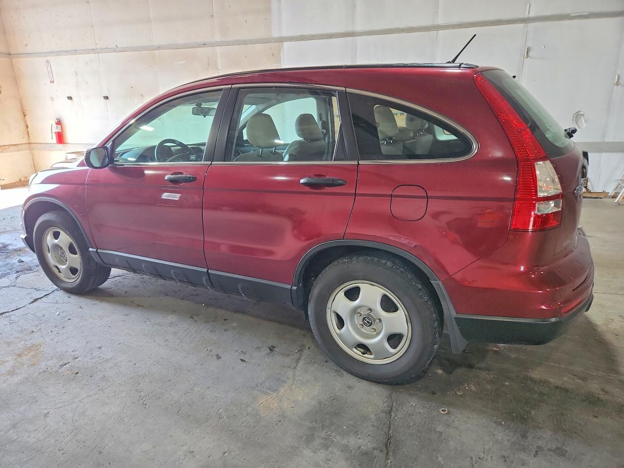 2010 Honda Cr-v Lx Burgundy vin: 5J6RE3H35AL020229