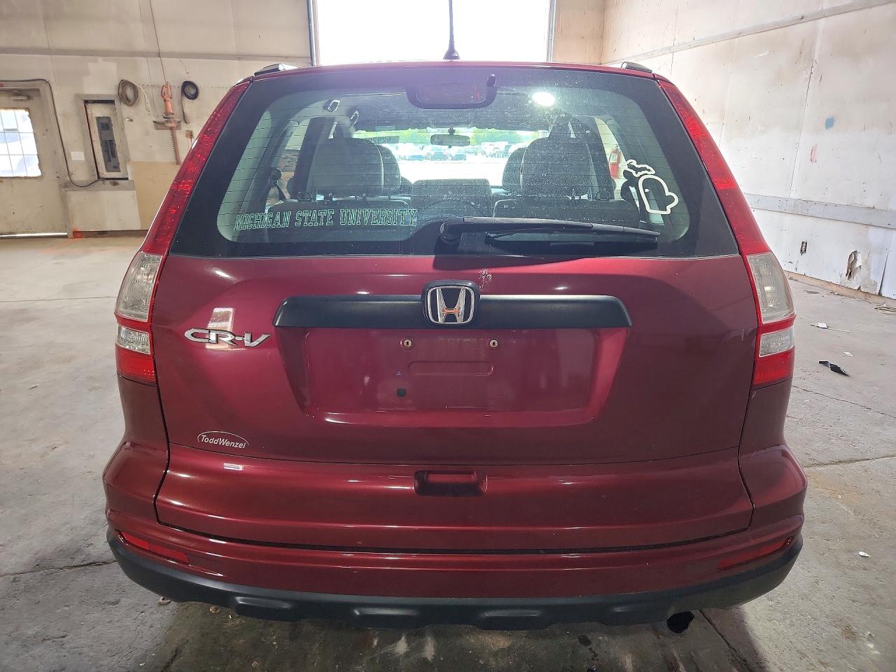 2010 Honda Cr-v Lx Burgundy vin: 5J6RE3H35AL020229