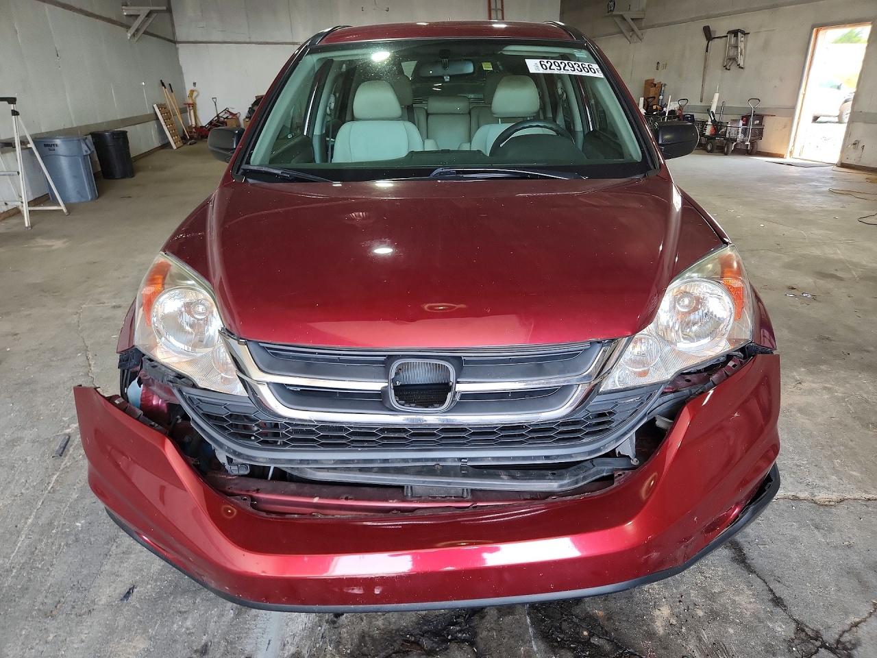 2010 Honda Cr-v Lx Burgundy vin: 5J6RE3H35AL020229