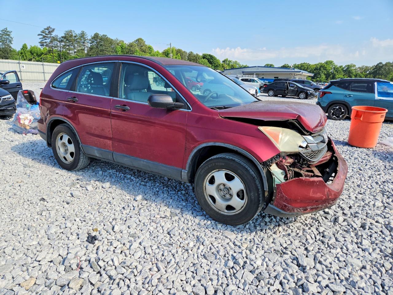 2010 Honda Cr-v Lx Red vin: 5J6RE3H35AL024443