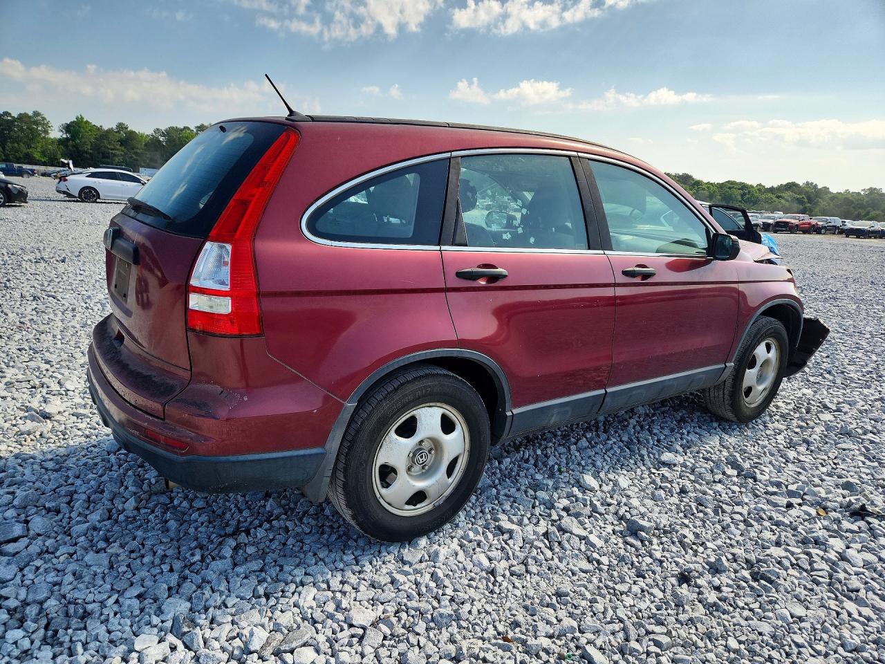 2010 Honda Cr-v Lx Red vin: 5J6RE3H35AL024443