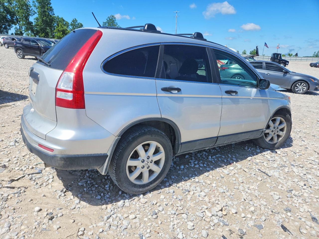 2010 Honda Cr-v Lx Silver vin: 5J6RE3H35AL800702