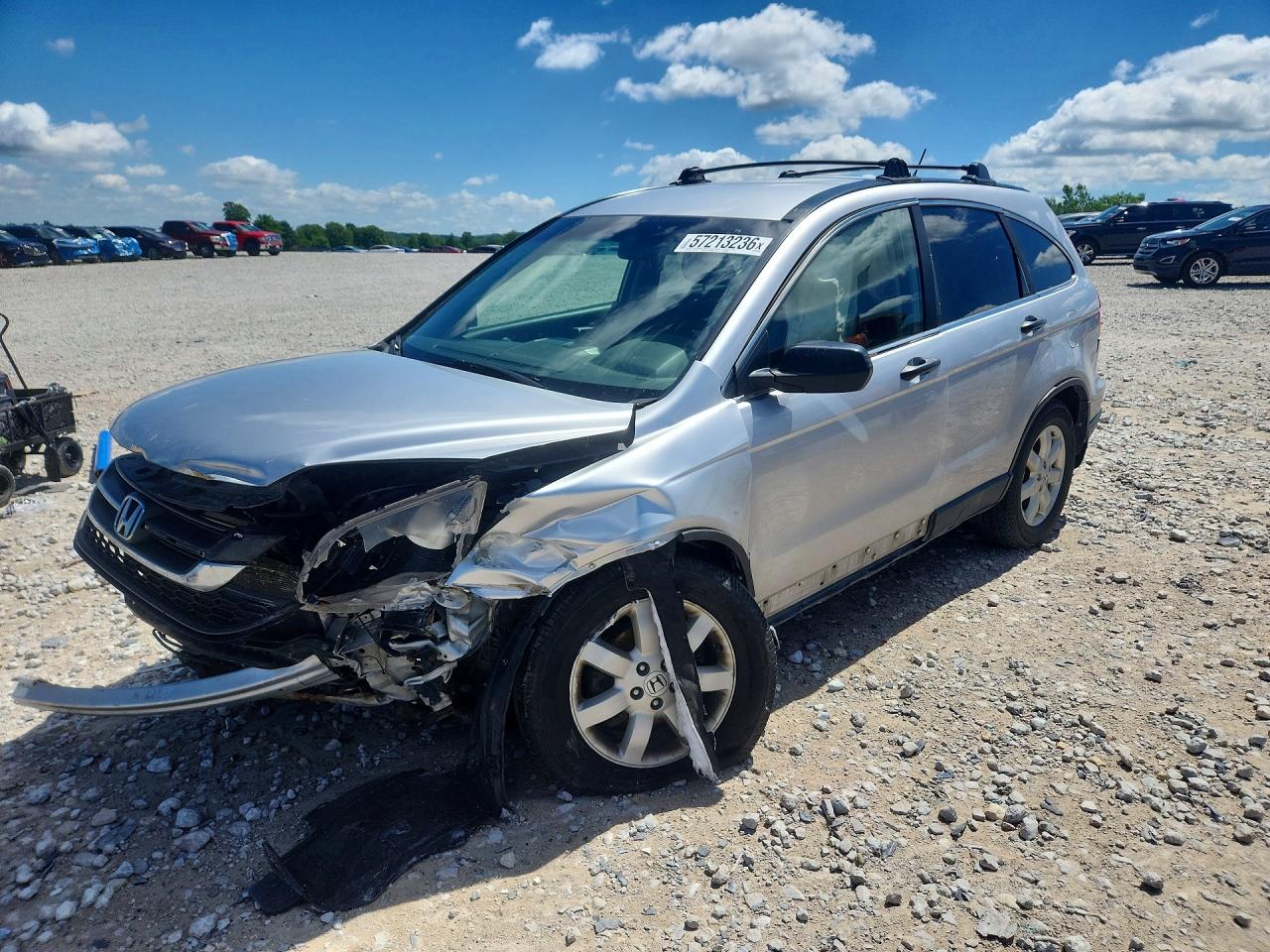 2010 Honda Cr-v Lx Silver vin: 5J6RE3H35AL800702