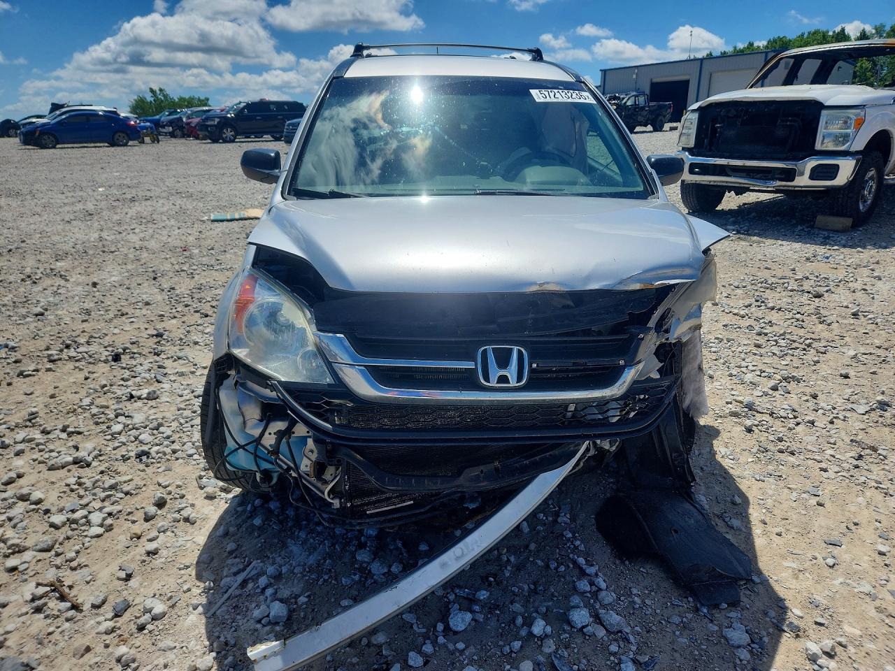 2010 Honda Cr-v Lx Silver vin: 5J6RE3H35AL800702