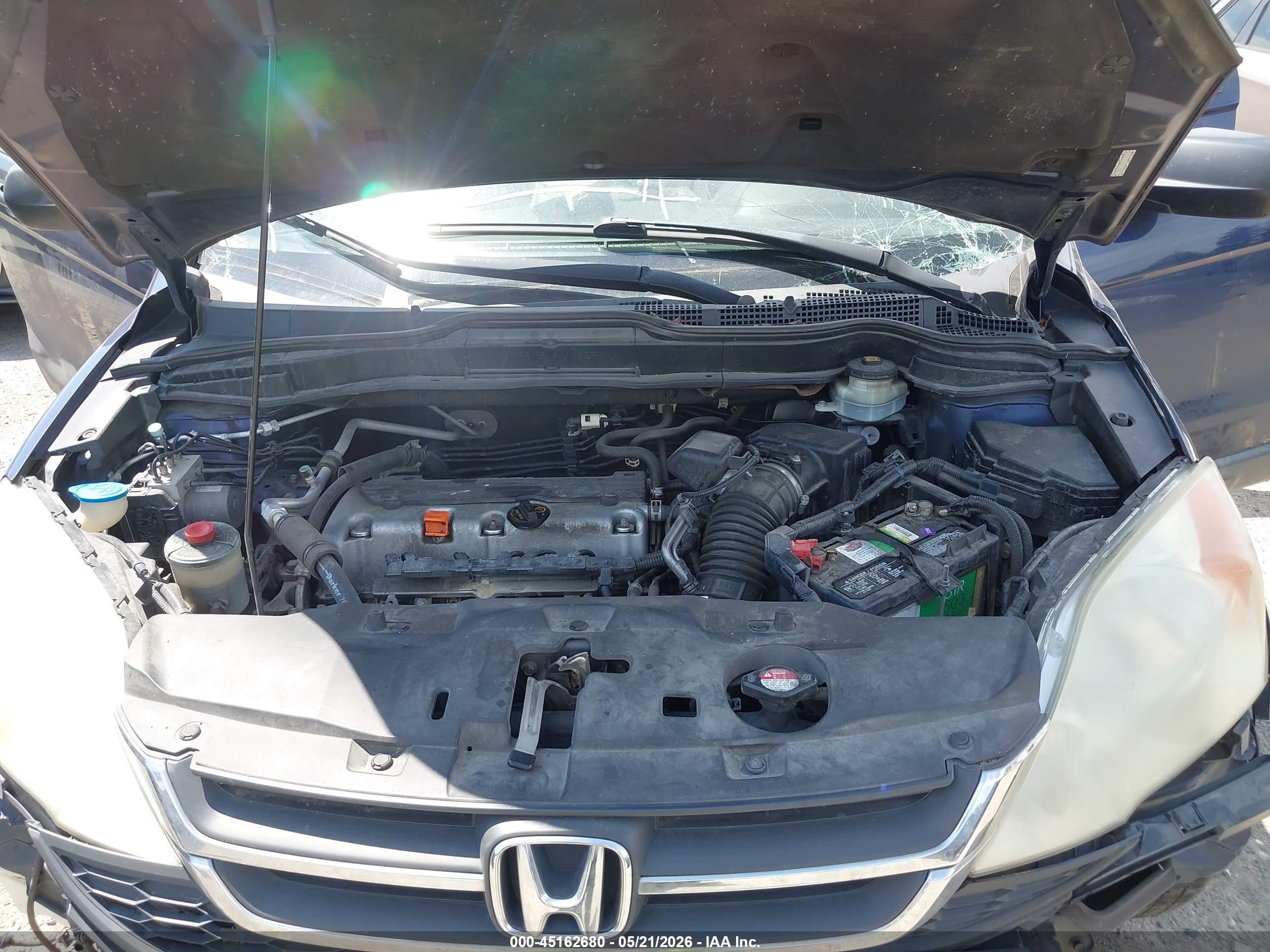 2011 Honda Cr-v Lx Blue vin: 5J6RE3H35BL020670