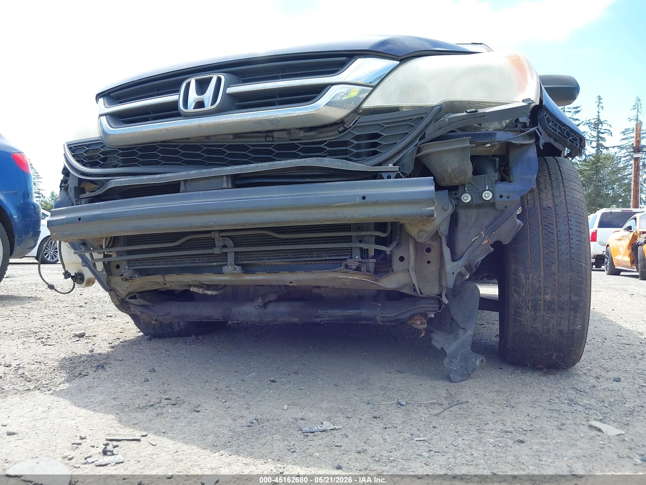 2011 Honda Cr-v Lx Blue vin: 5J6RE3H35BL020670