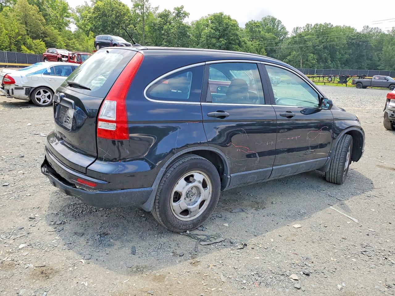 2011 Honda Cr-v Lx Black vin: 5J6RE3H35BL041132