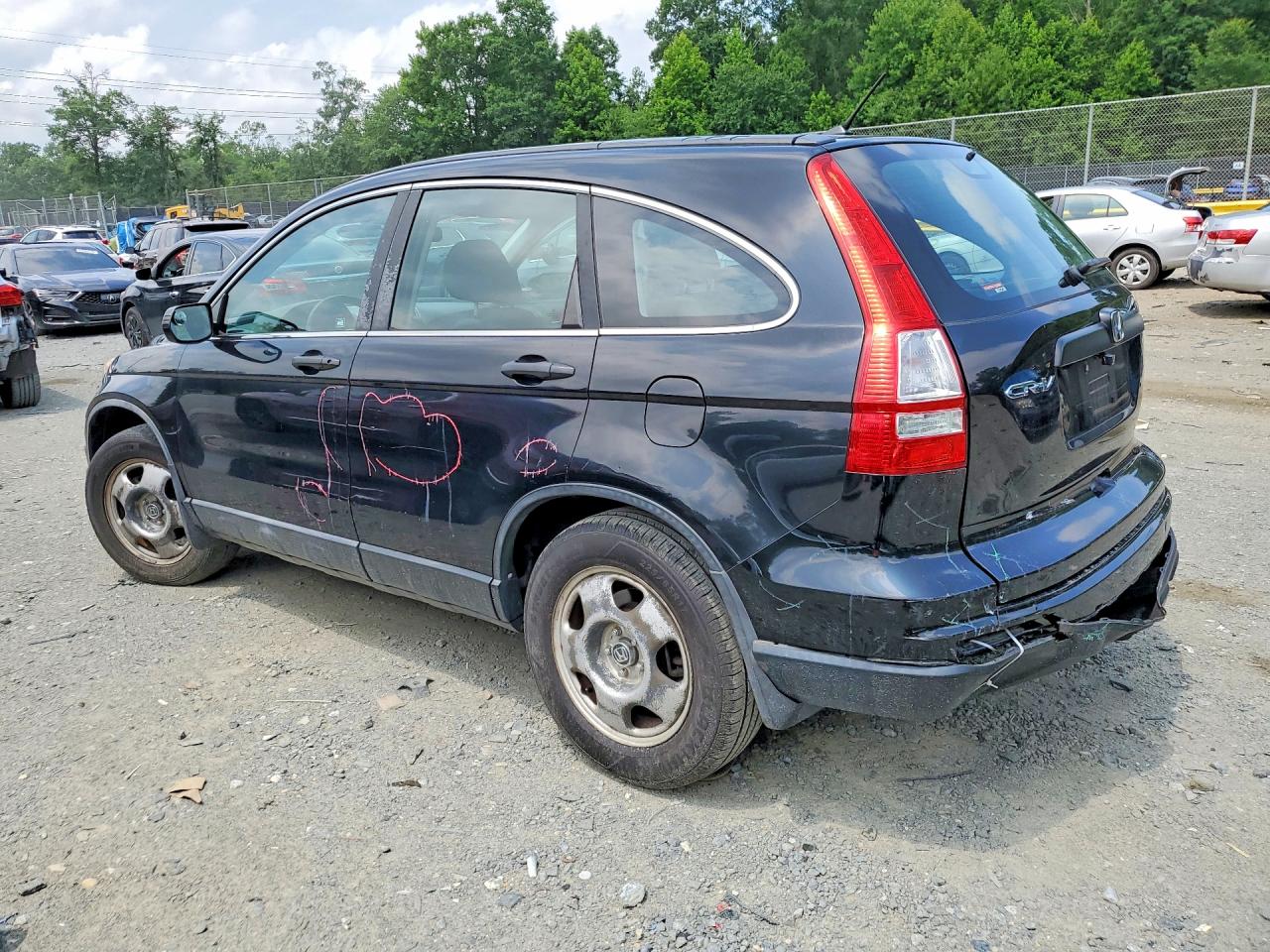 2011 Honda Cr-v Lx Black vin: 5J6RE3H35BL041132