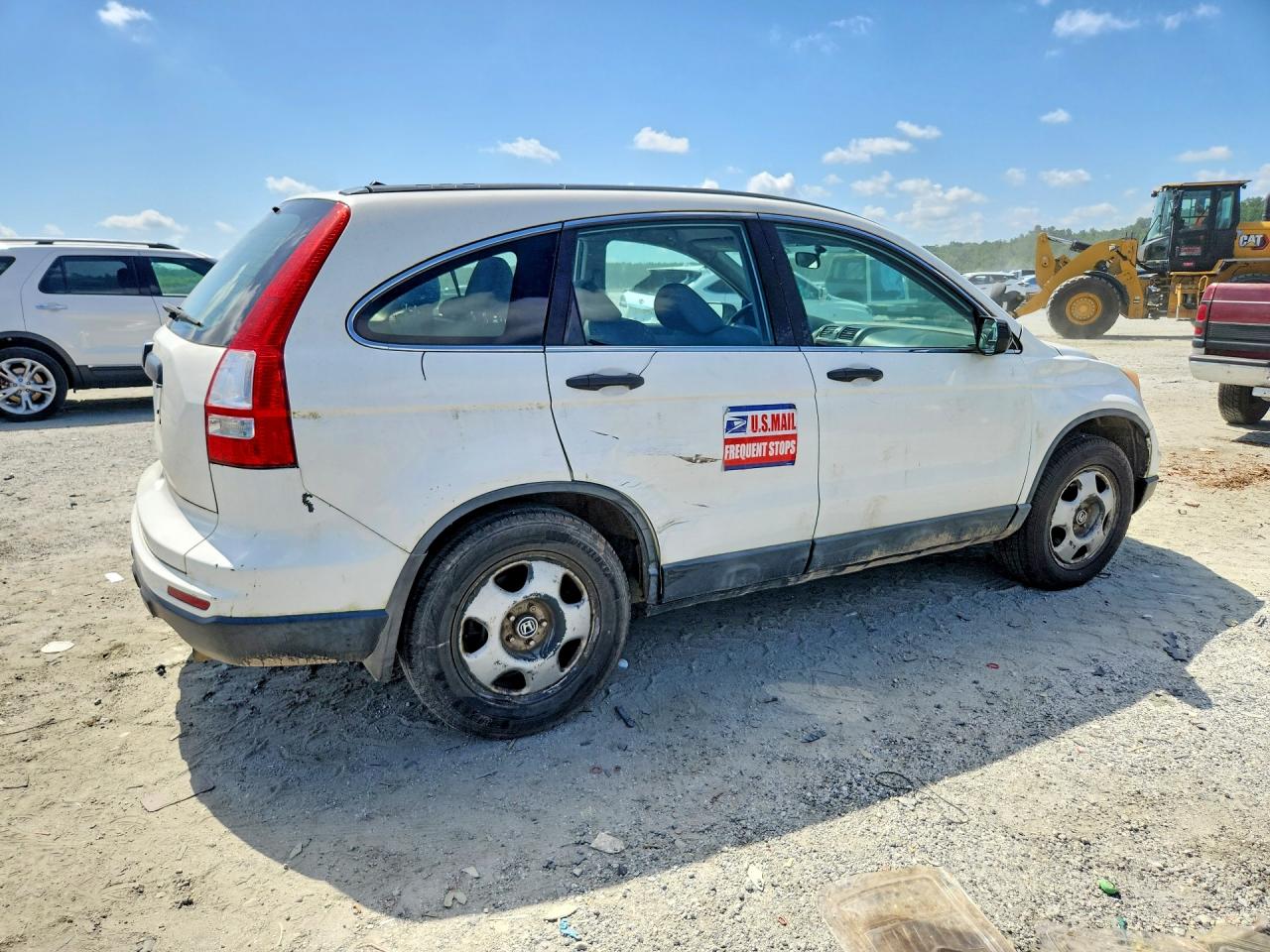 2010 Honda Cr-v Lx White vin: 5J6RE3H36AL002158