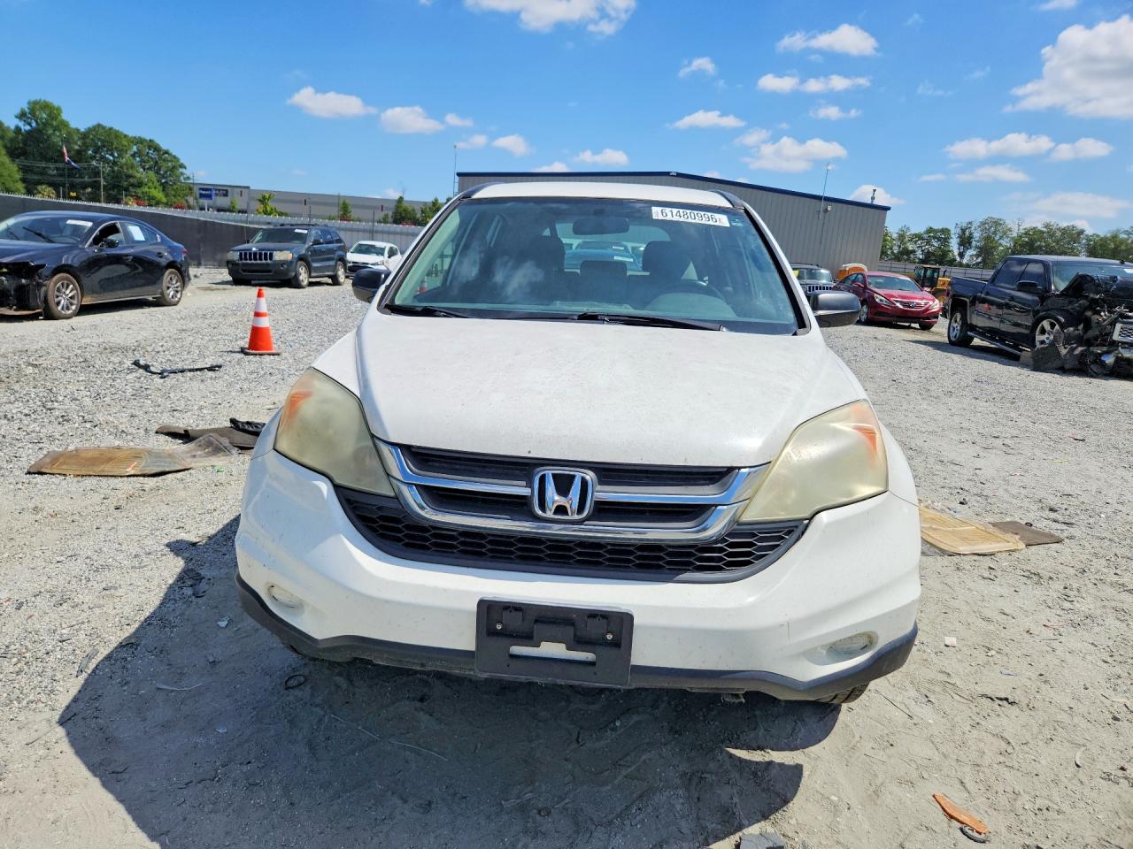 2010 Honda Cr-v Lx White vin: 5J6RE3H36AL002158
