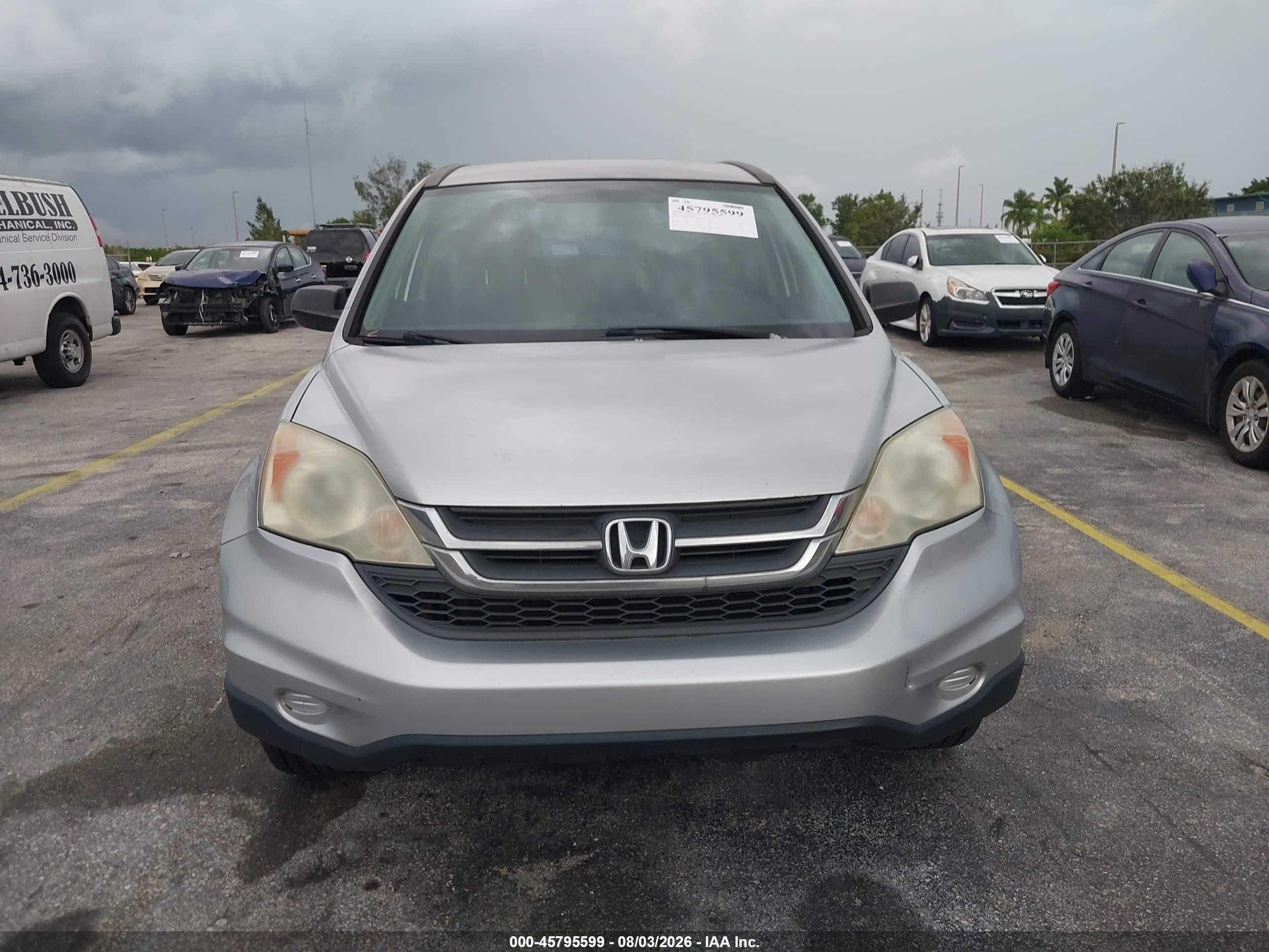 2010 Honda Cr-v Lx Silver vin: 5J6RE3H36AL006999