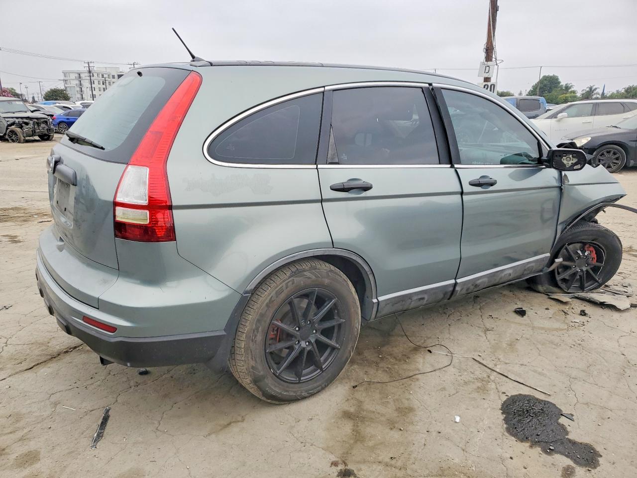 2010 Honda Cr-v Lx Green vin: 5J6RE3H36AL007084