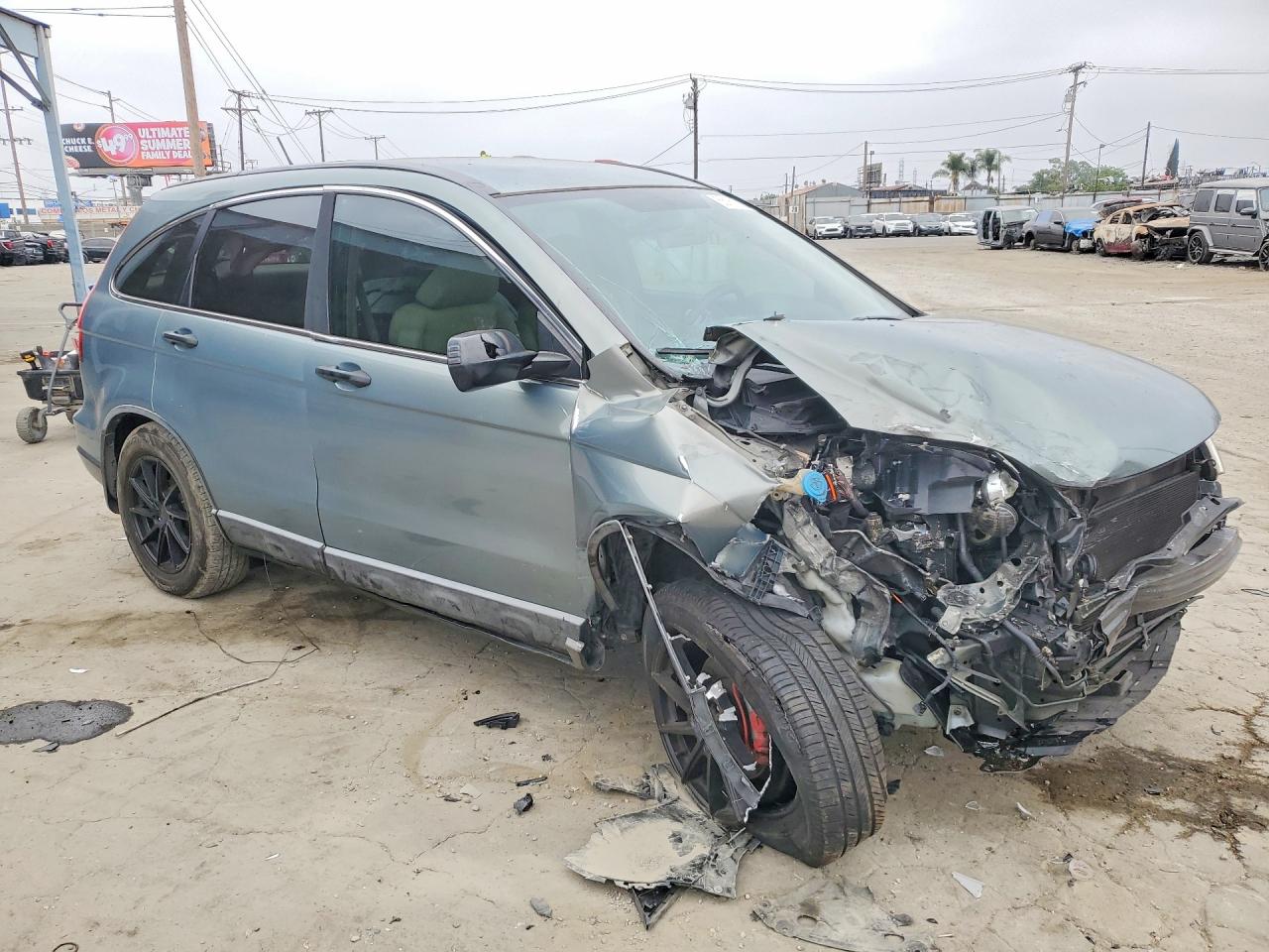 2010 Honda Cr-v Lx Green vin: 5J6RE3H36AL007084