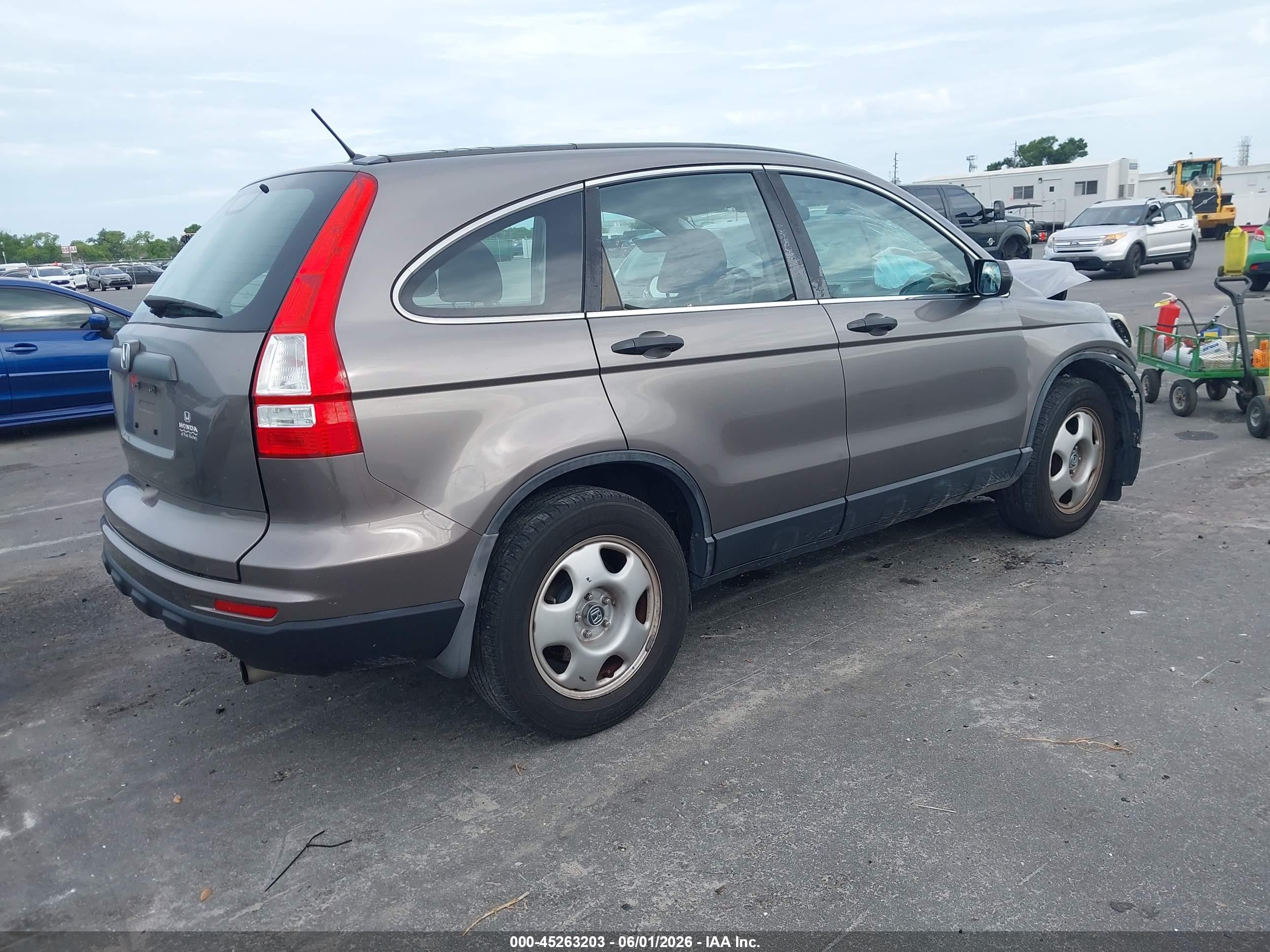 2010 Honda Cr-v Lx Gray vin: 5J6RE3H36AL017632
