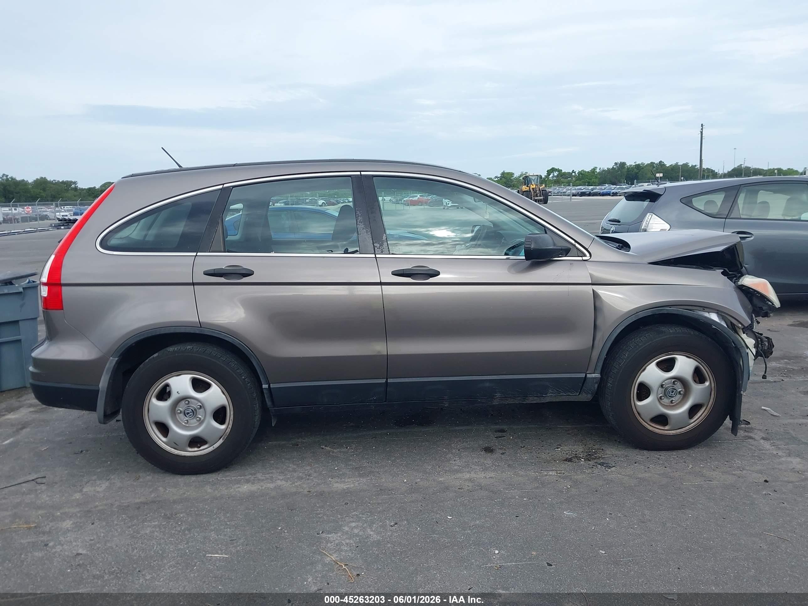 2010 Honda Cr-v Lx Gray vin: 5J6RE3H36AL017632