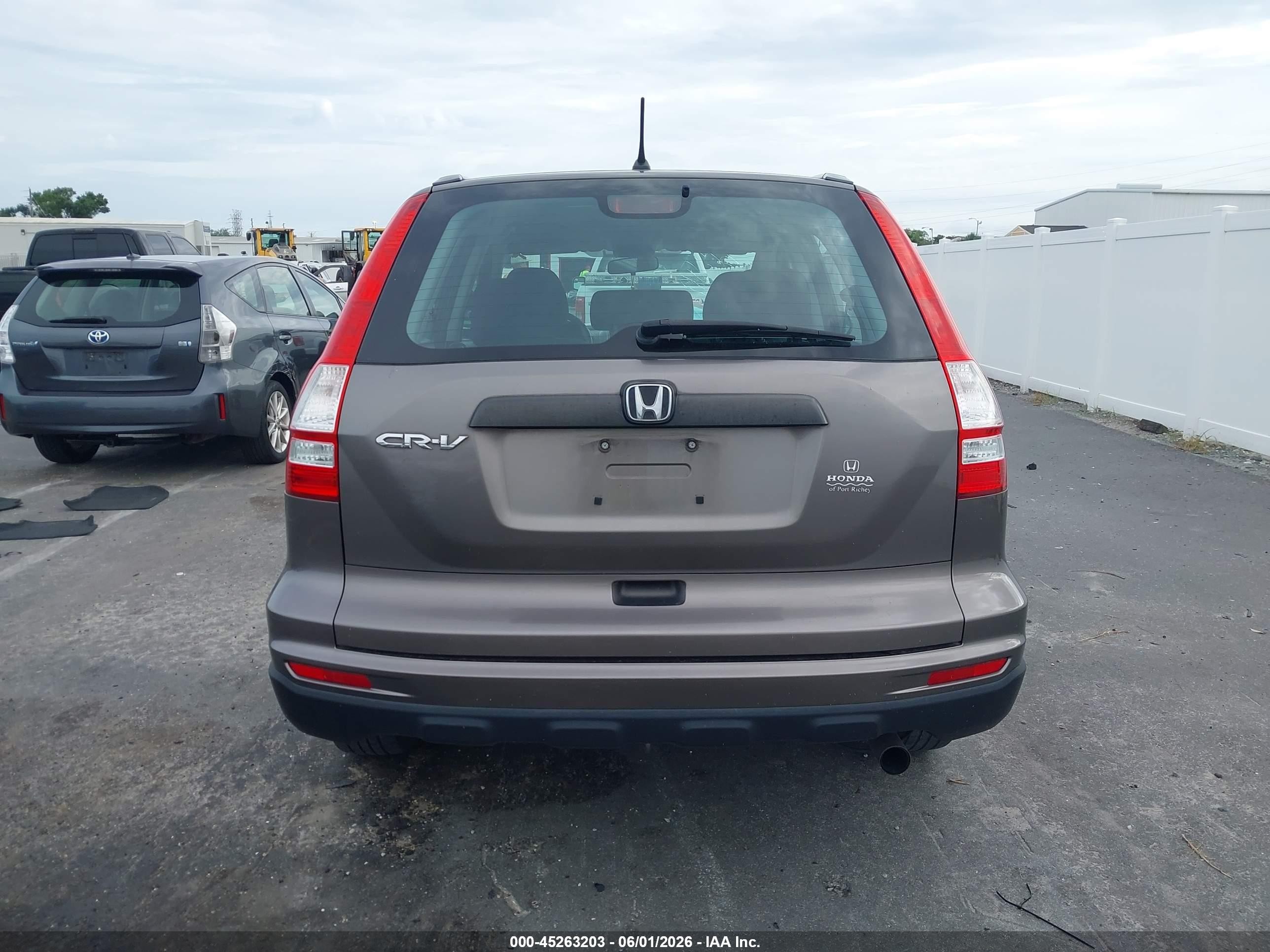 2010 Honda Cr-v Lx Gray vin: 5J6RE3H36AL017632