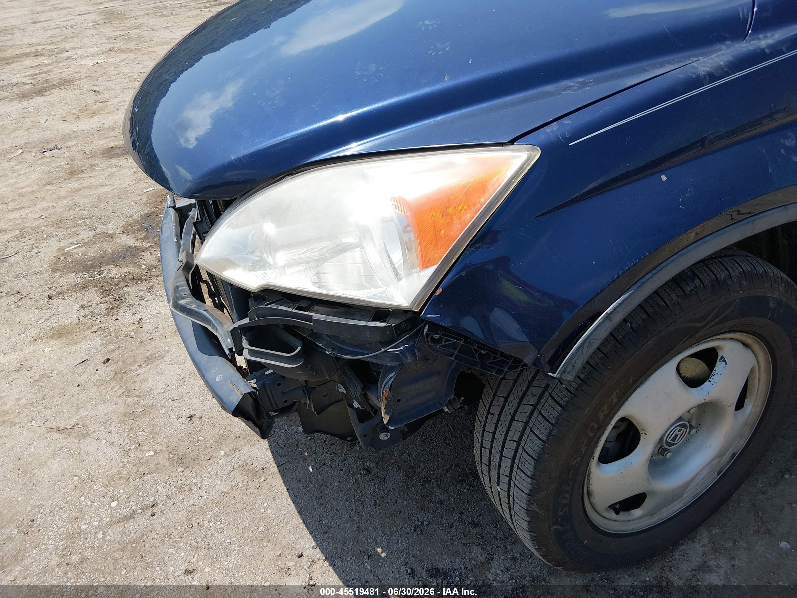 2010 Honda Cr-v Lx Blue vin: 5J6RE3H36AL024354