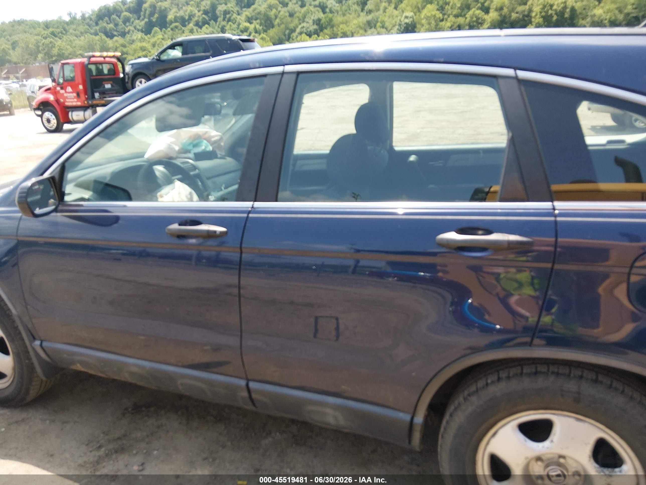 2010 Honda Cr-v Lx Blue vin: 5J6RE3H36AL024354