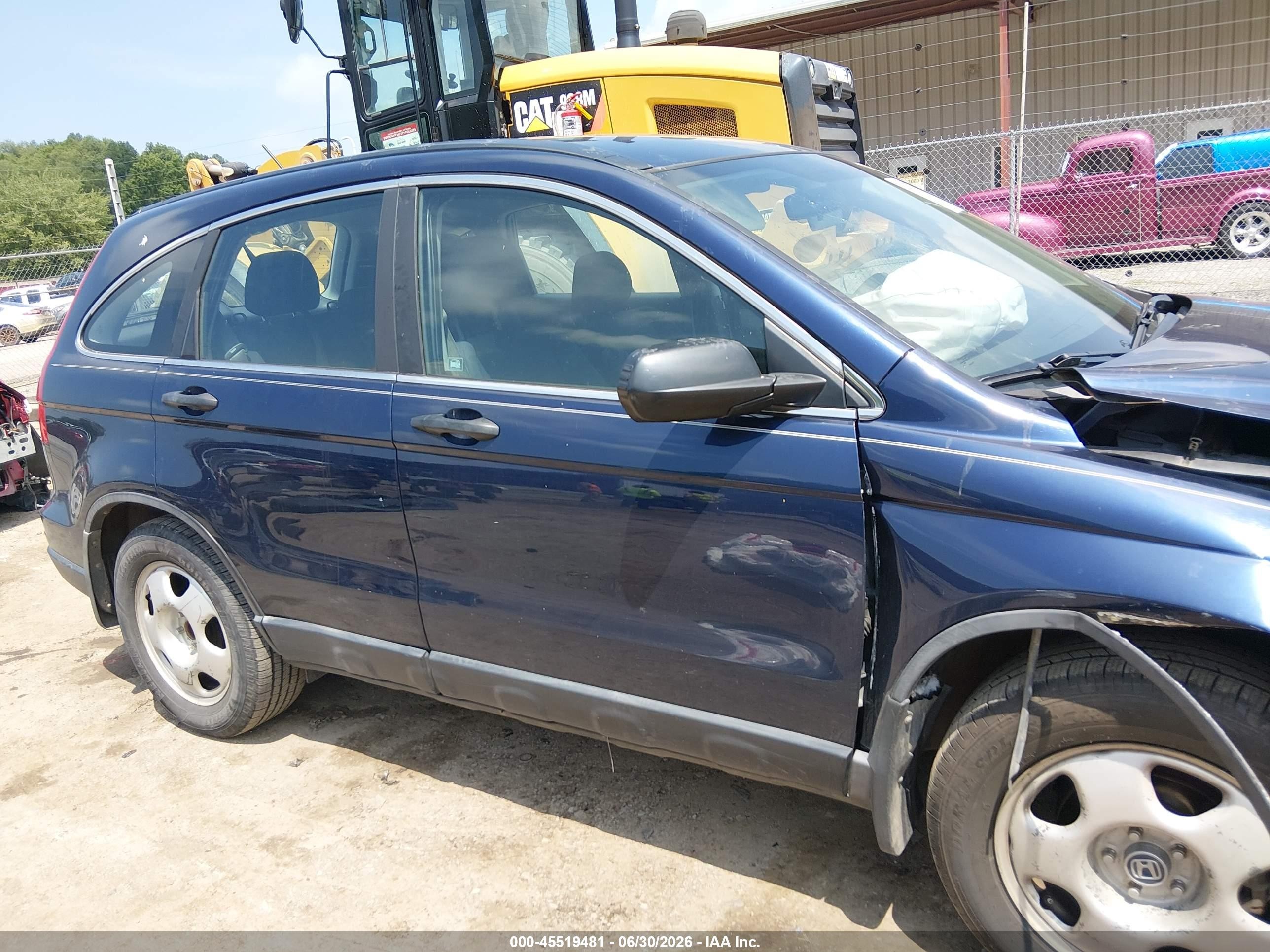 2010 Honda Cr-v Lx Blue vin: 5J6RE3H36AL024354