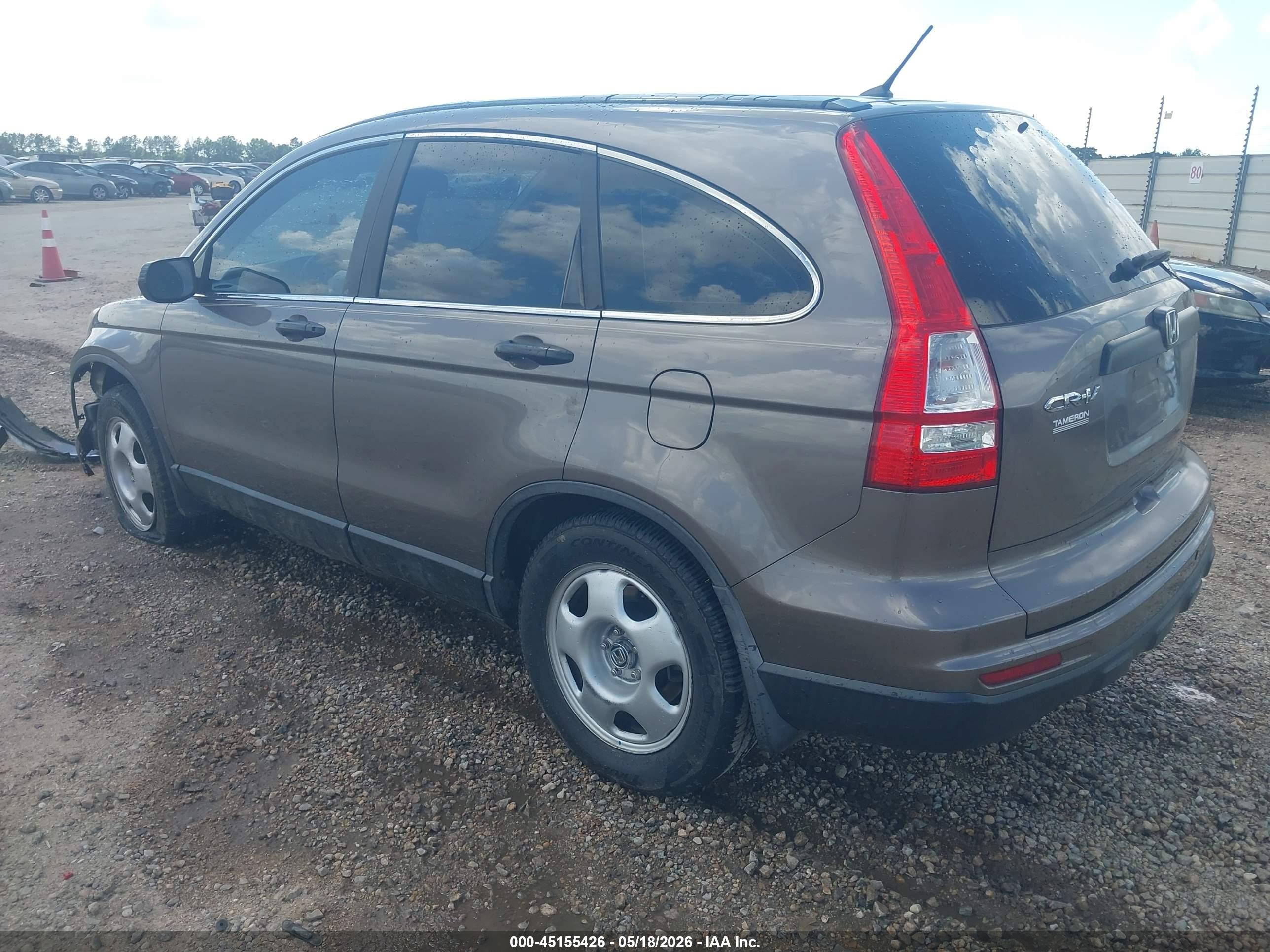 2010 Honda Cr-v Lx Gray vin: 5J6RE3H36AL032616