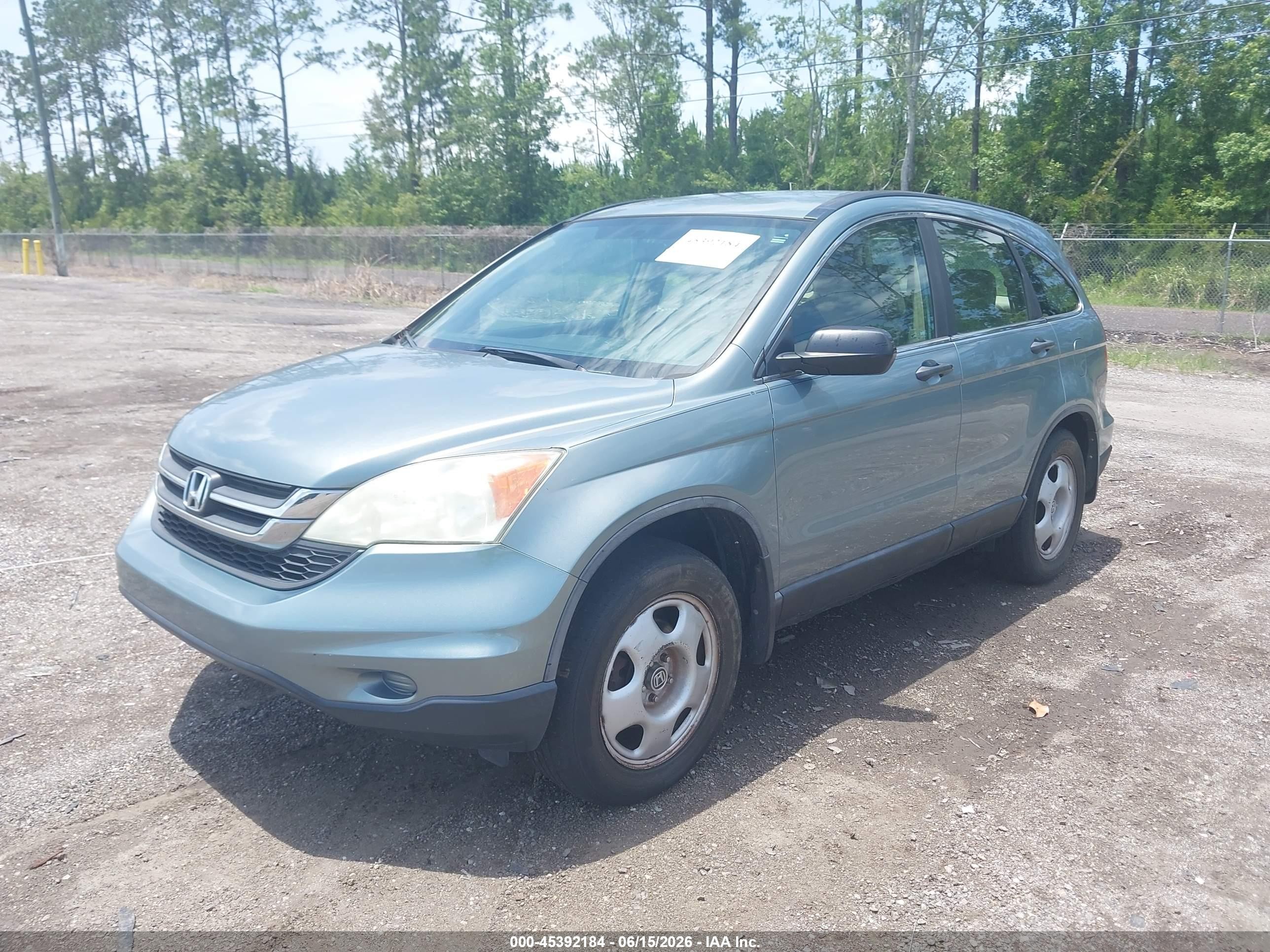 2010 Honda Cr-v Lx Green vin: 5J6RE3H36AL033135
