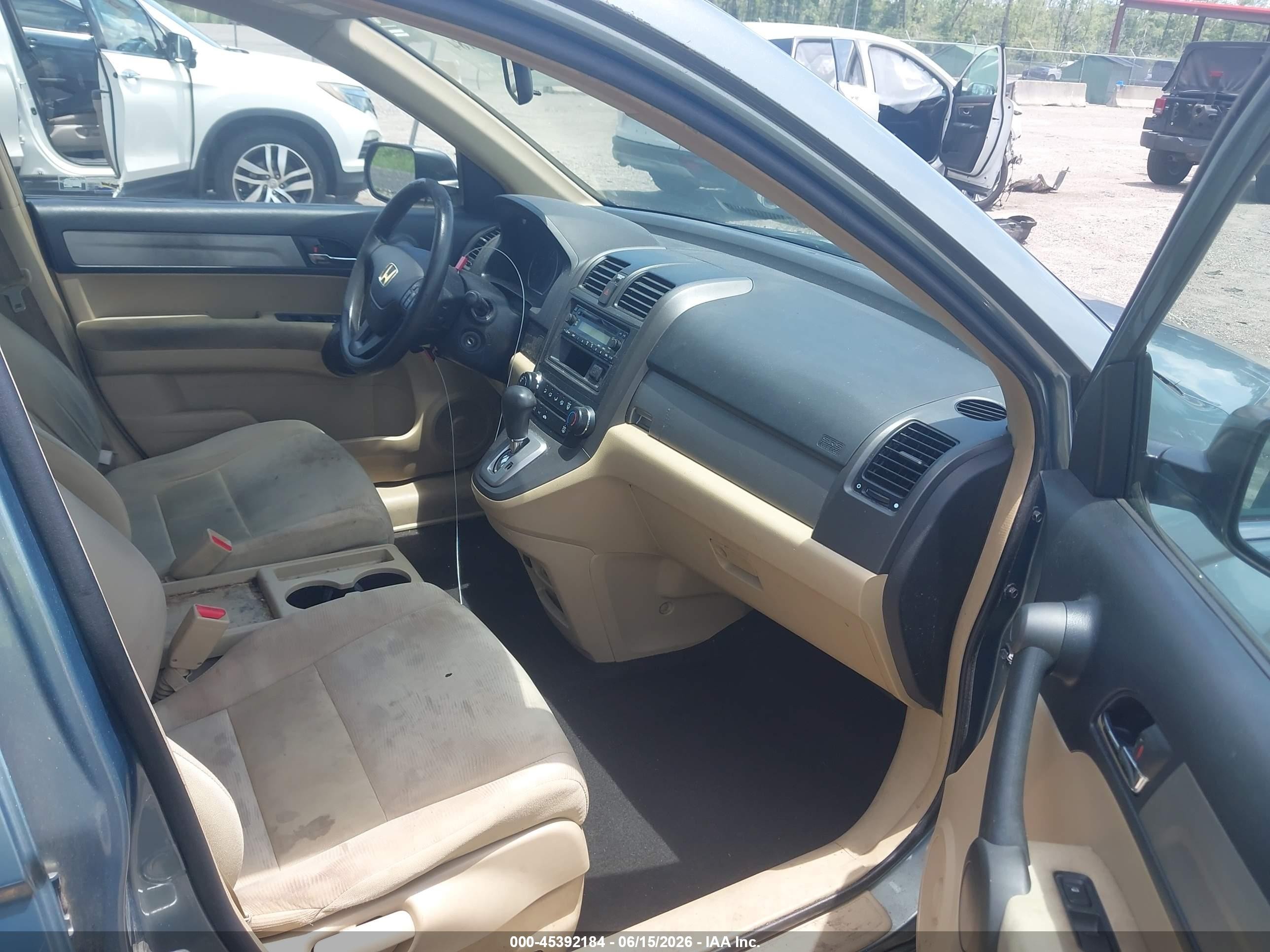 2010 Honda Cr-v Lx Green vin: 5J6RE3H36AL033135