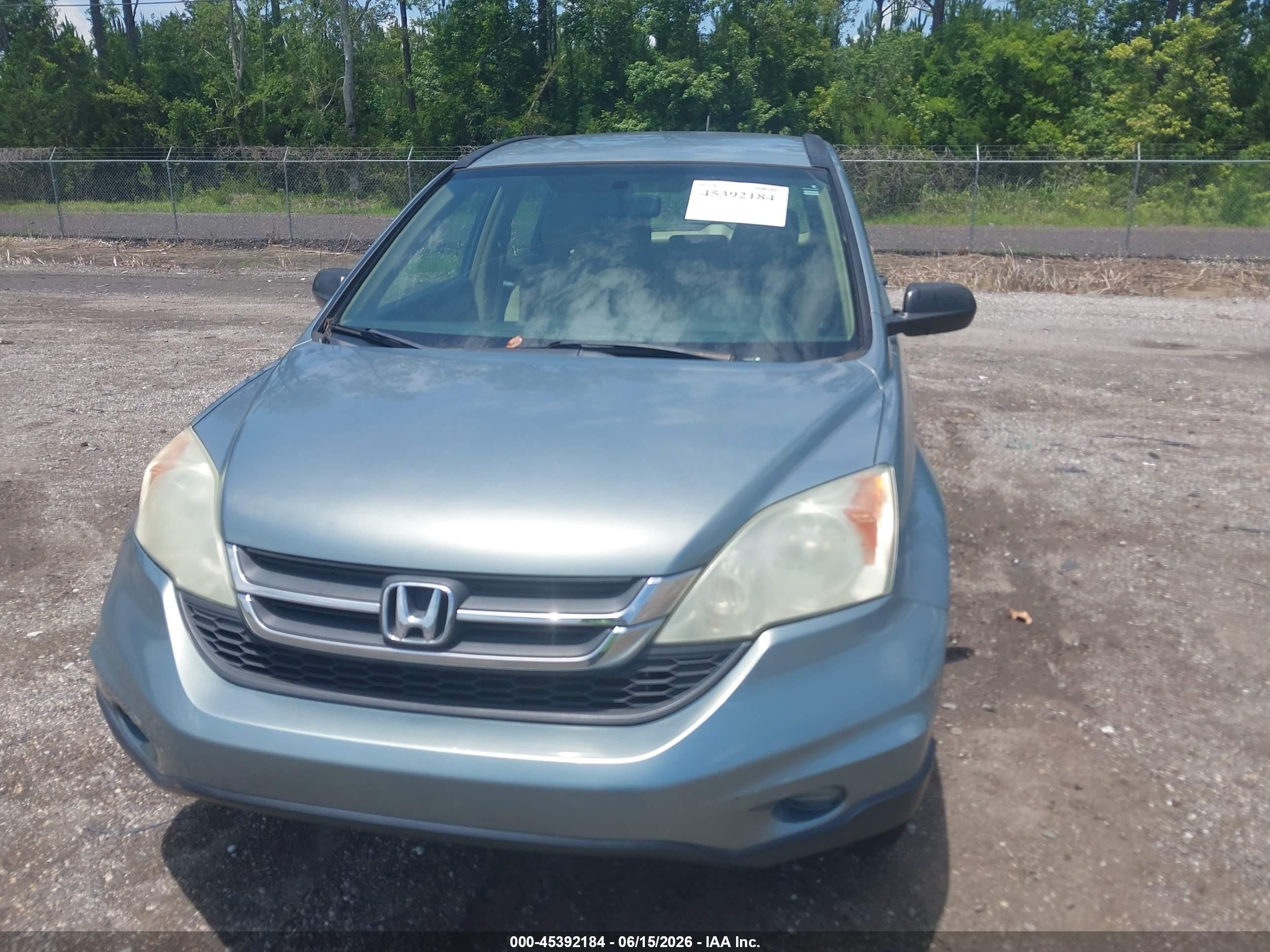 2010 Honda Cr-v Lx Green vin: 5J6RE3H36AL033135