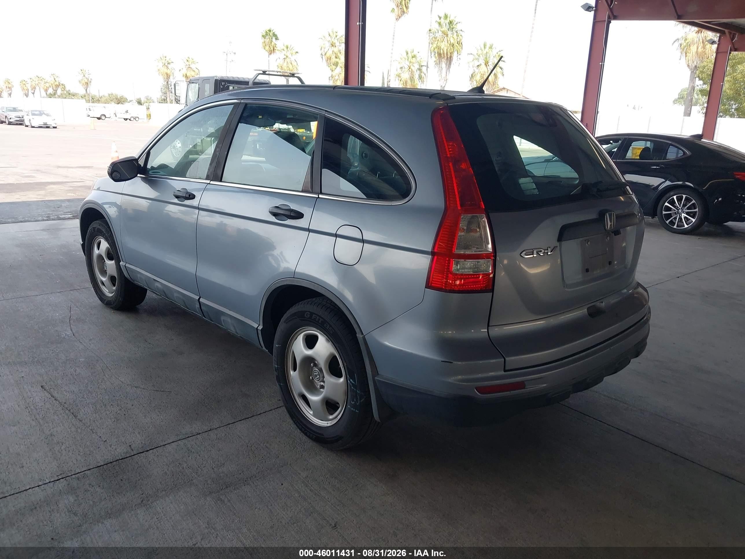 2010 Honda Cr-v Lx Light Blue vin: 5J6RE3H36AL045348