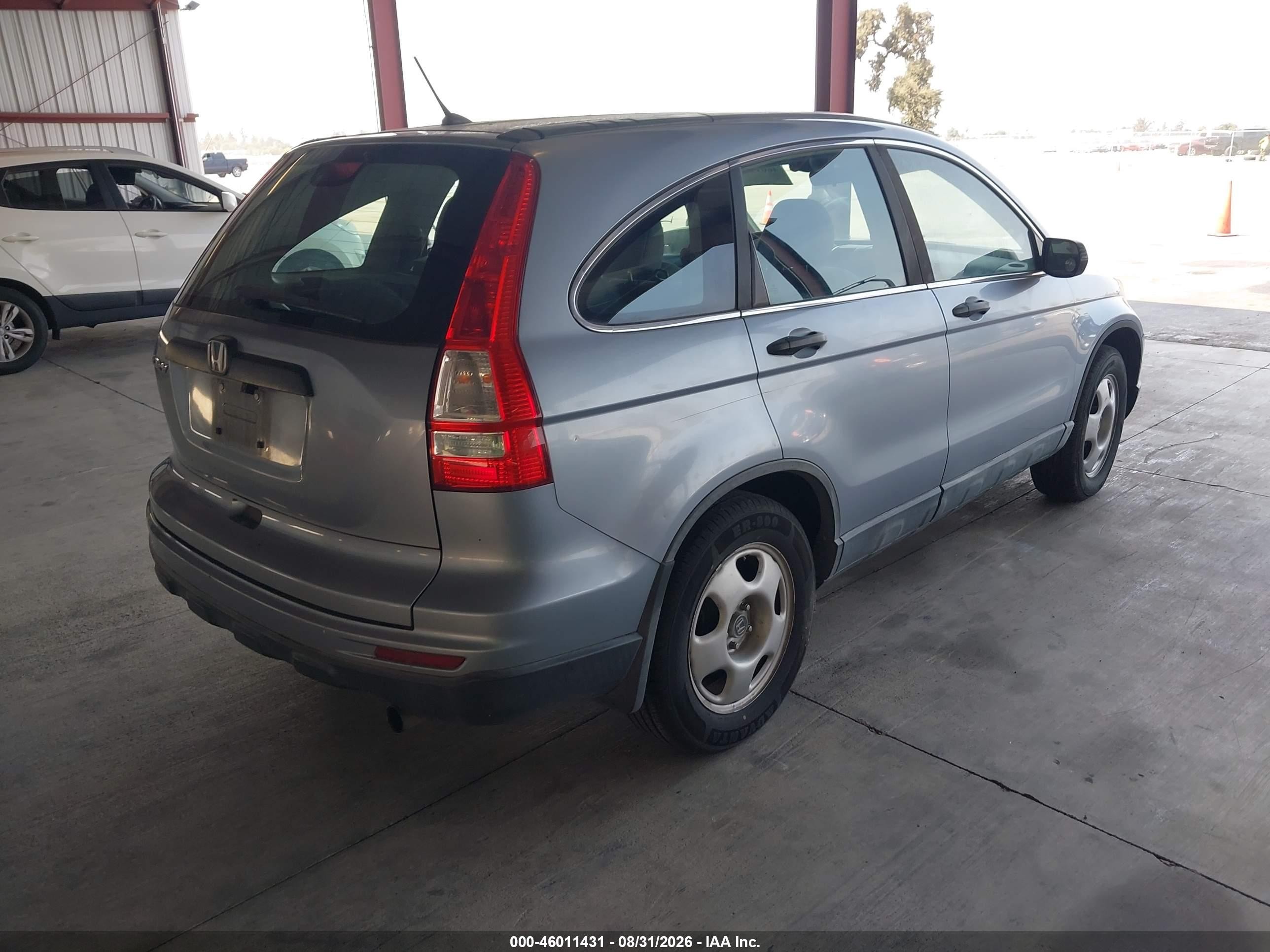 2010 Honda Cr-v Lx Light Blue vin: 5J6RE3H36AL045348