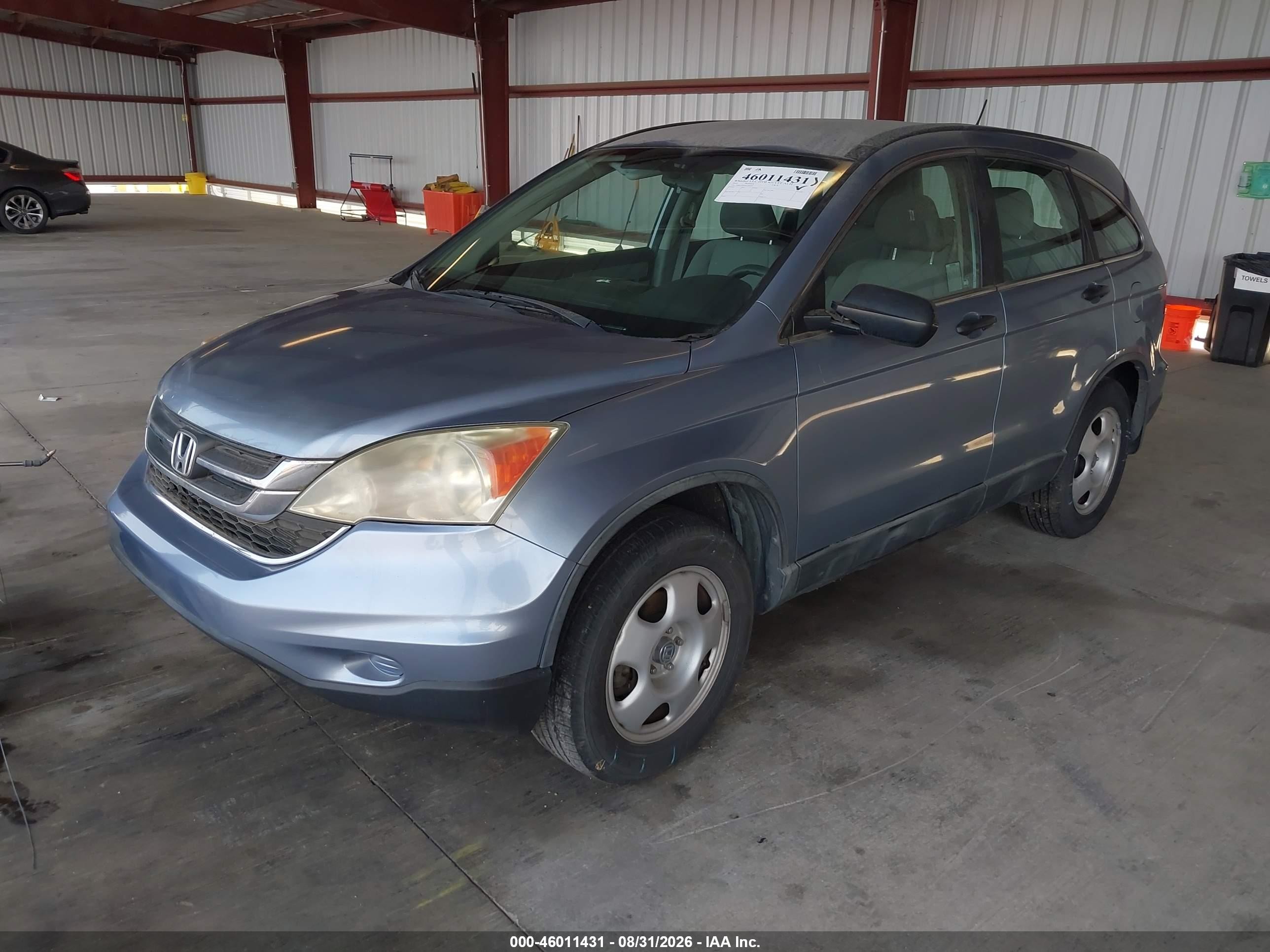 2010 Honda Cr-v Lx Light Blue vin: 5J6RE3H36AL045348
