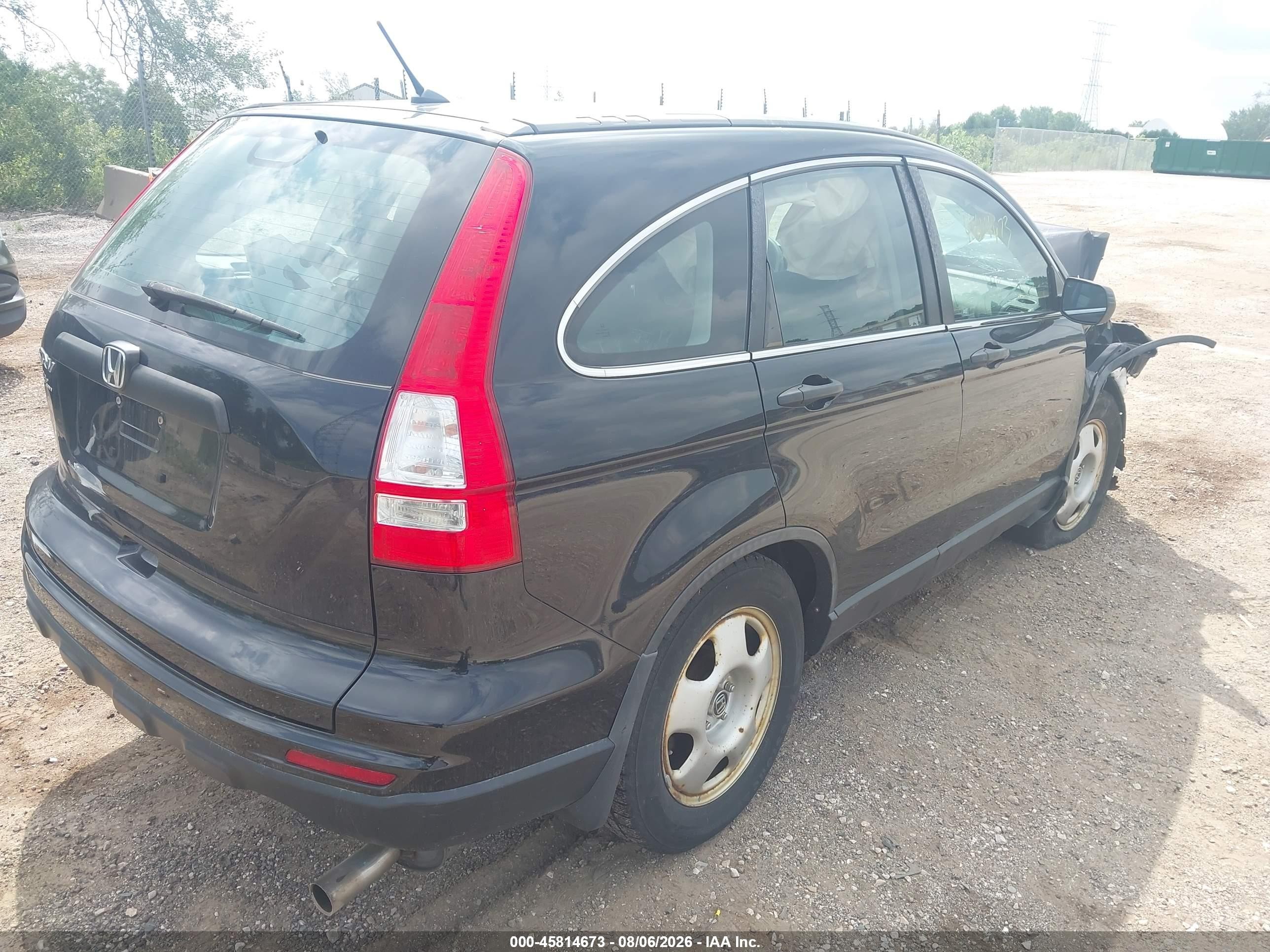 2011 Honda Cr-v Lx Black vin: 5J6RE3H36BL010309