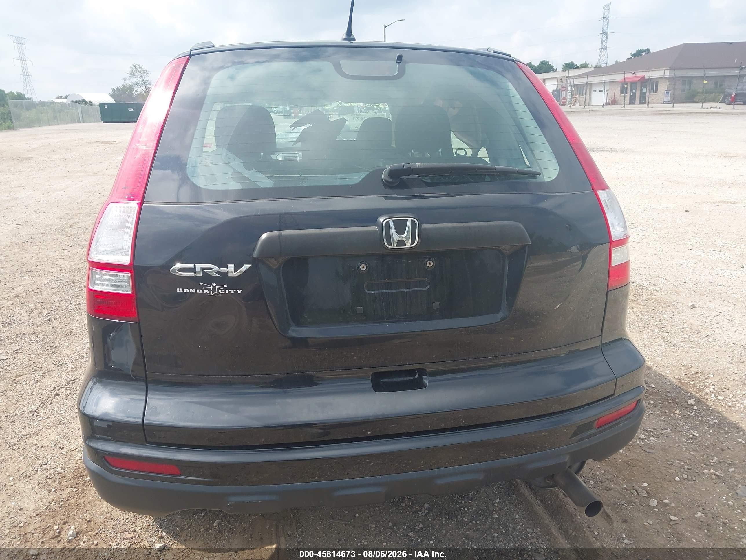 2011 Honda Cr-v Lx Black vin: 5J6RE3H36BL010309