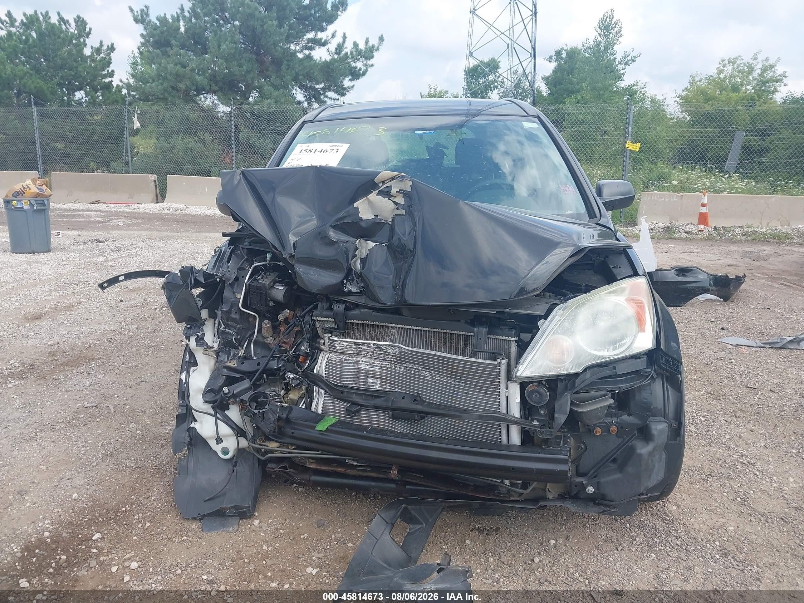 2011 Honda Cr-v Lx Black vin: 5J6RE3H36BL010309