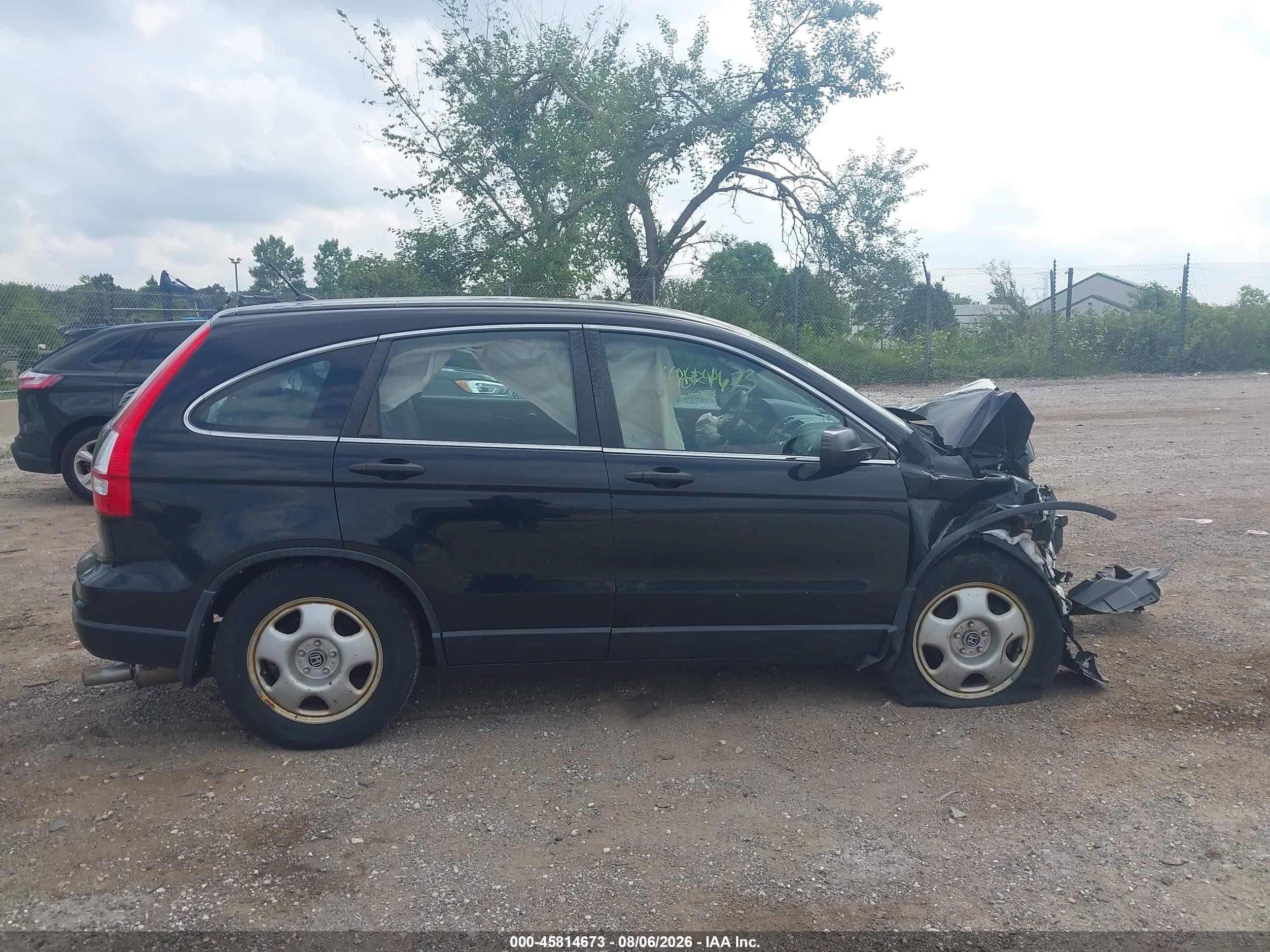 2011 Honda Cr-v Lx Black vin: 5J6RE3H36BL010309