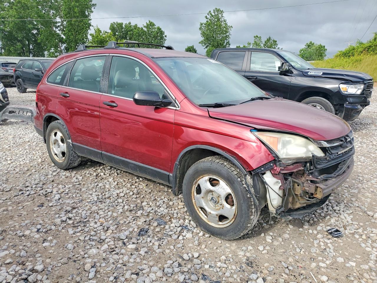2011 Honda Cr-v Lx Burgundy vin: 5J6RE3H36BL060322