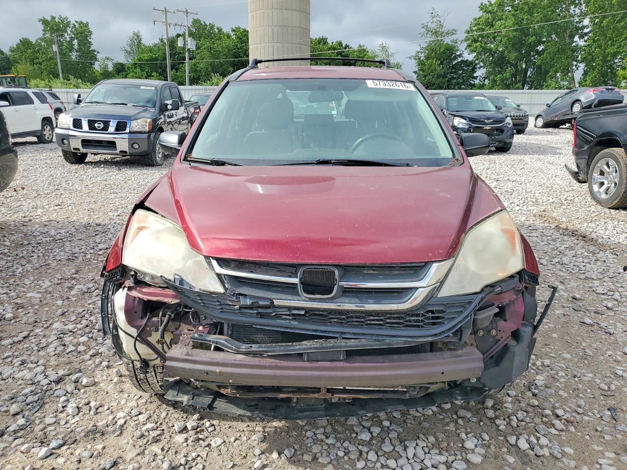 2011 Honda Cr-v Lx Burgundy vin: 5J6RE3H36BL060322