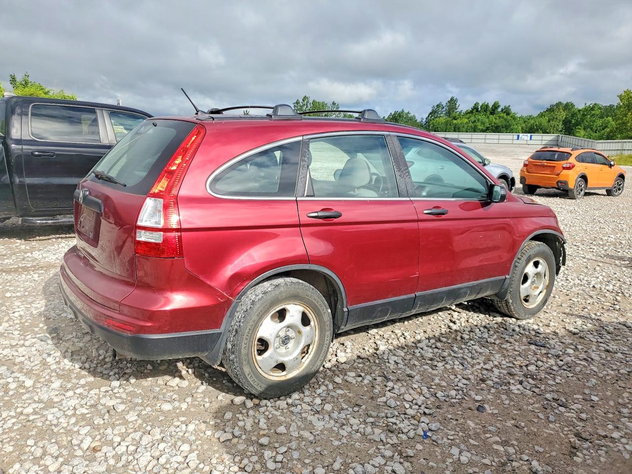 2011 Honda Cr-v Lx Burgundy vin: 5J6RE3H36BL060322