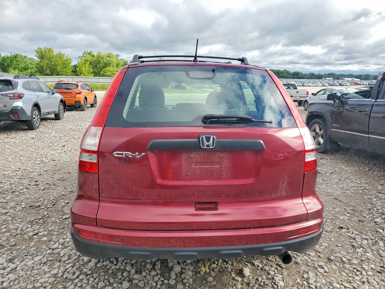 2011 Honda Cr-v Lx Burgundy vin: 5J6RE3H36BL060322