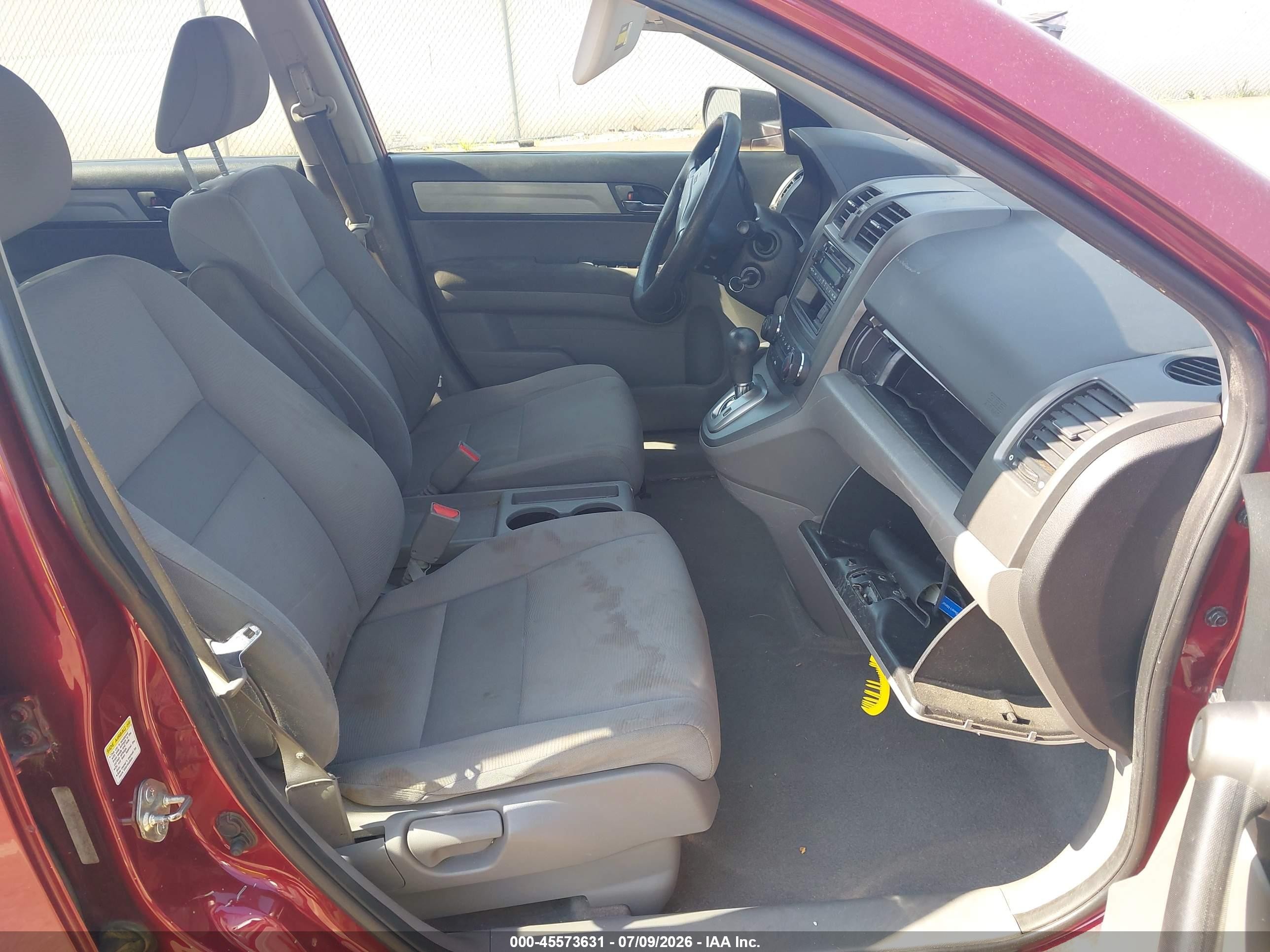 2010 Honda Cr-v Lx Maroon vin: 5J6RE3H37AL007420