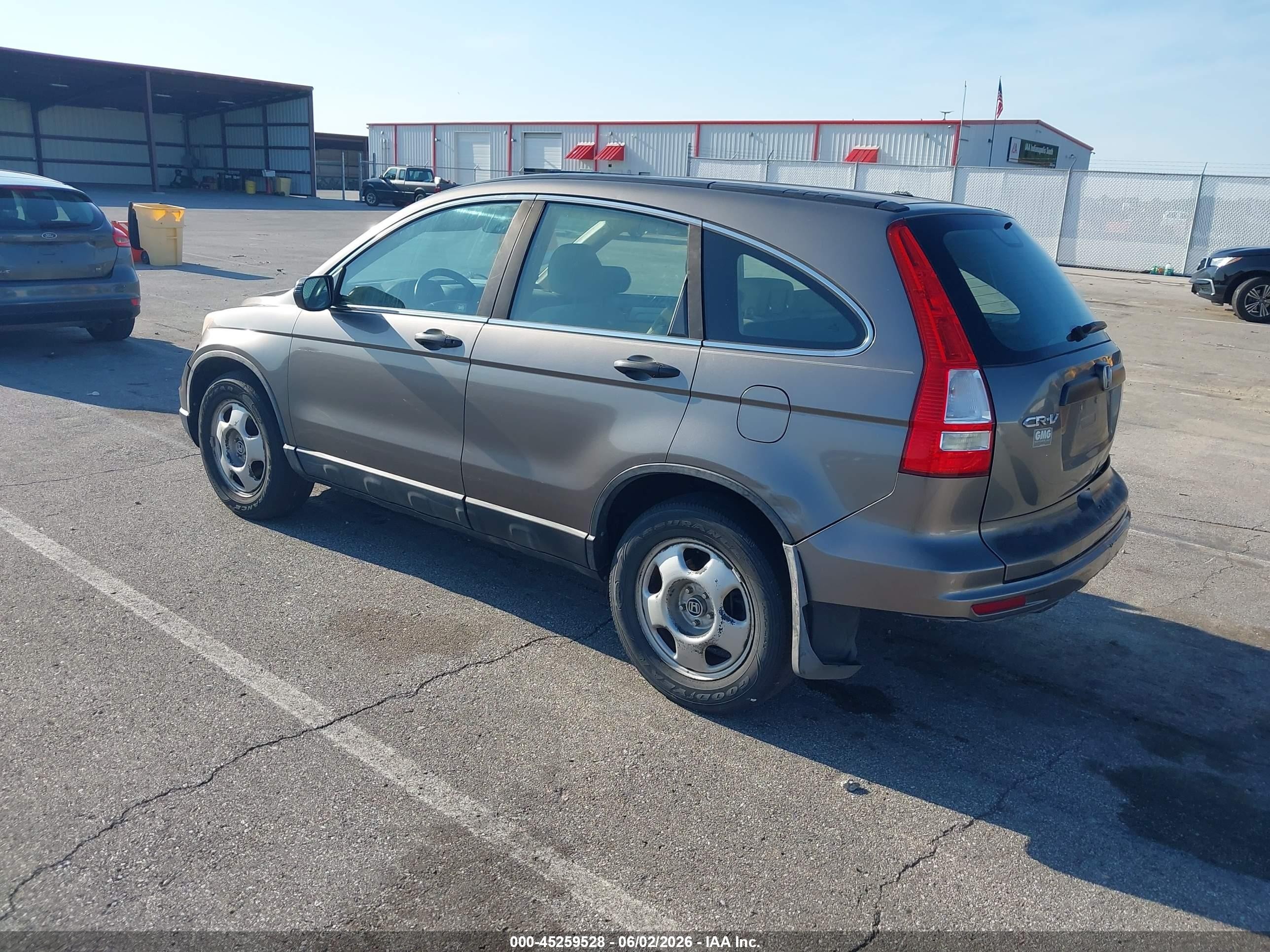 2010 Honda Cr-v Lx Gray vin: 5J6RE3H37AL018224