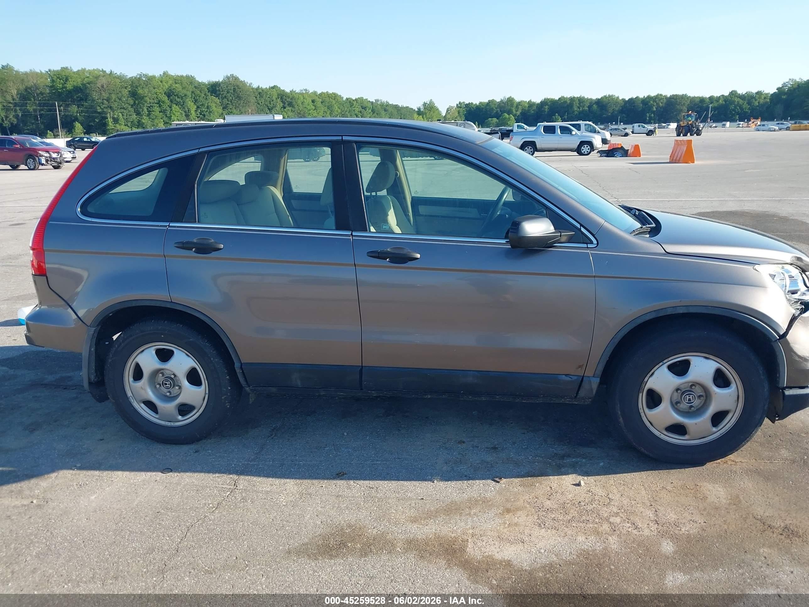 2010 Honda Cr-v Lx Gray vin: 5J6RE3H37AL018224