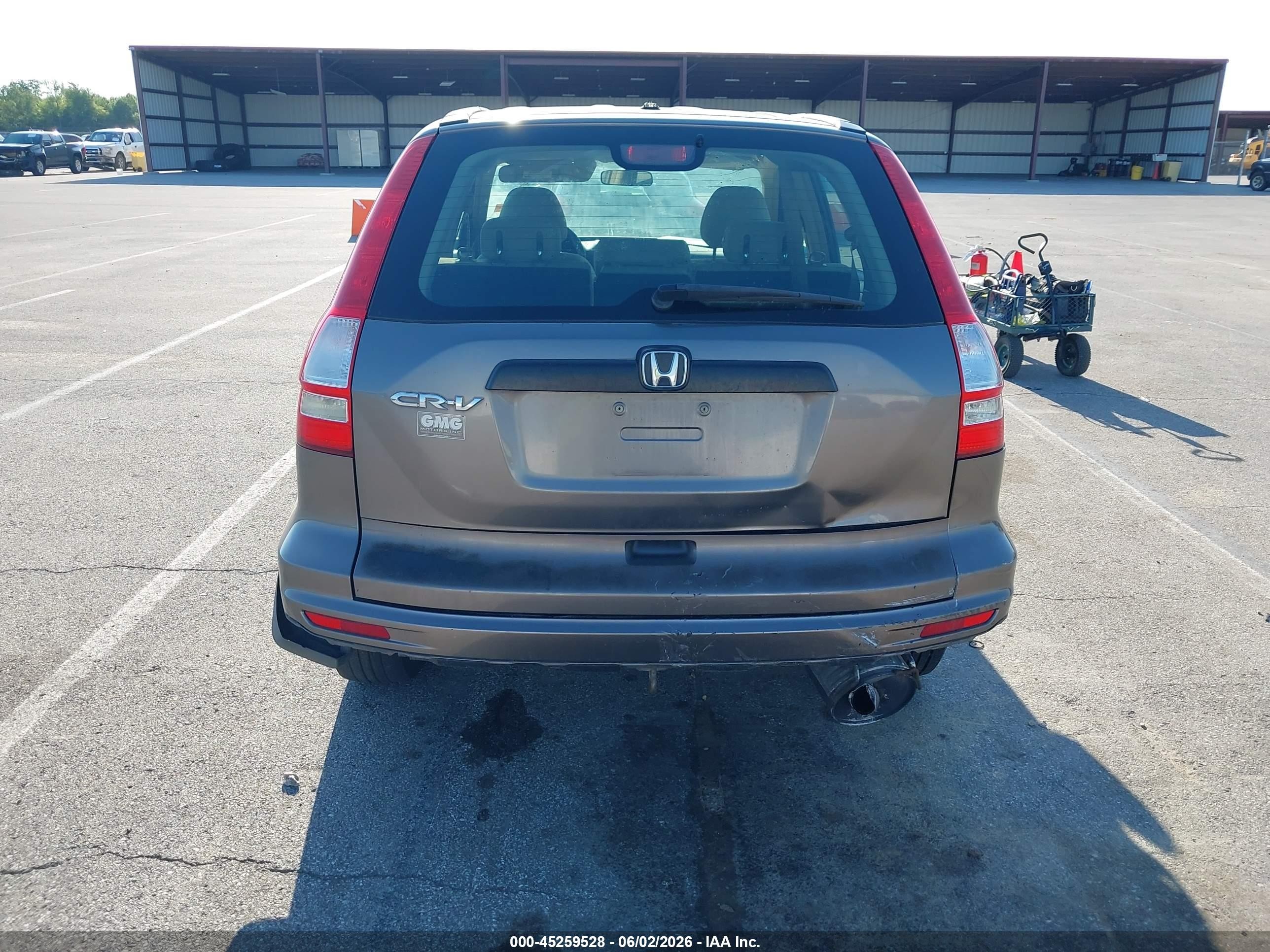 2010 Honda Cr-v Lx Gray vin: 5J6RE3H37AL018224